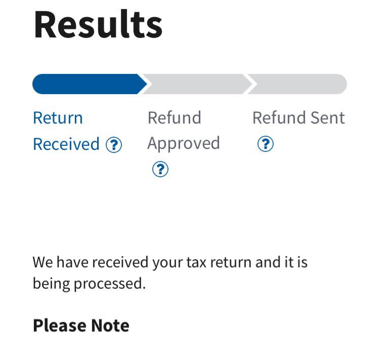 From Still Being Processed to Being Processed. r/IRS