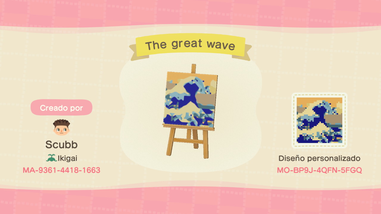 My take on The Great Wave ! r/AnimalCrossing