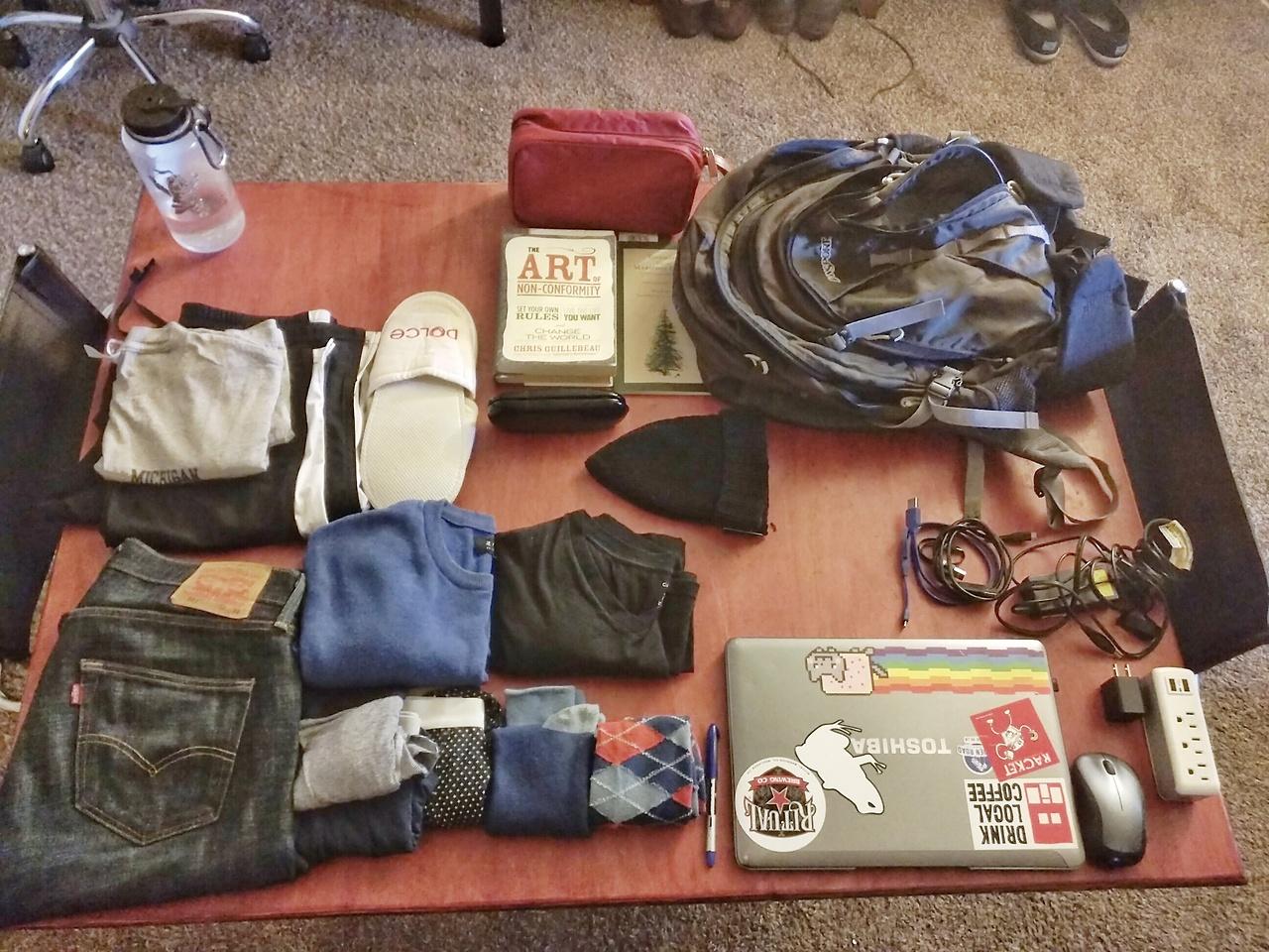 One bag for 9 days in a Medical Observation w/ Jansport r/onebag