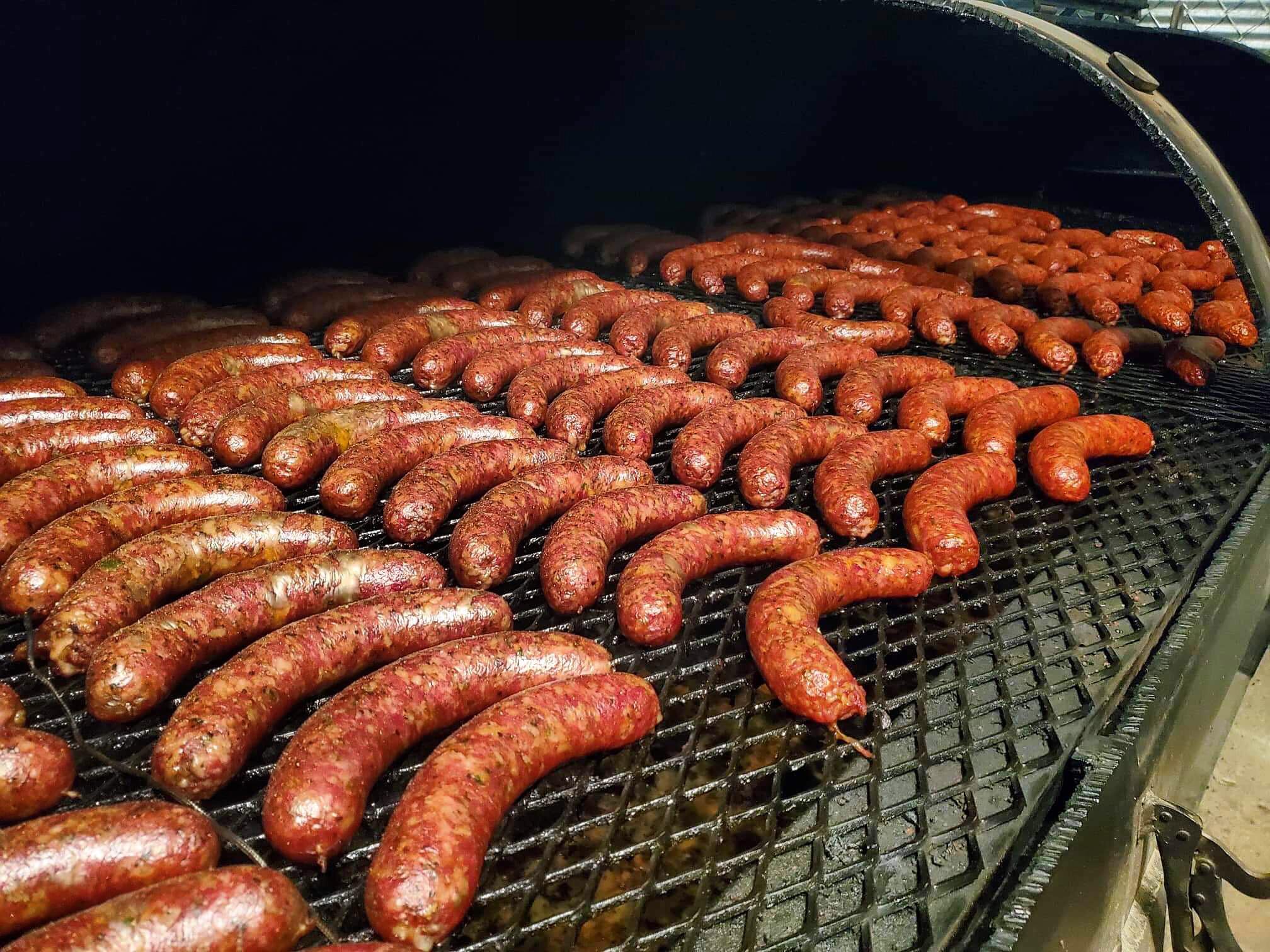 Housemade Jalapeño Cheddar Sausages r/BBQ