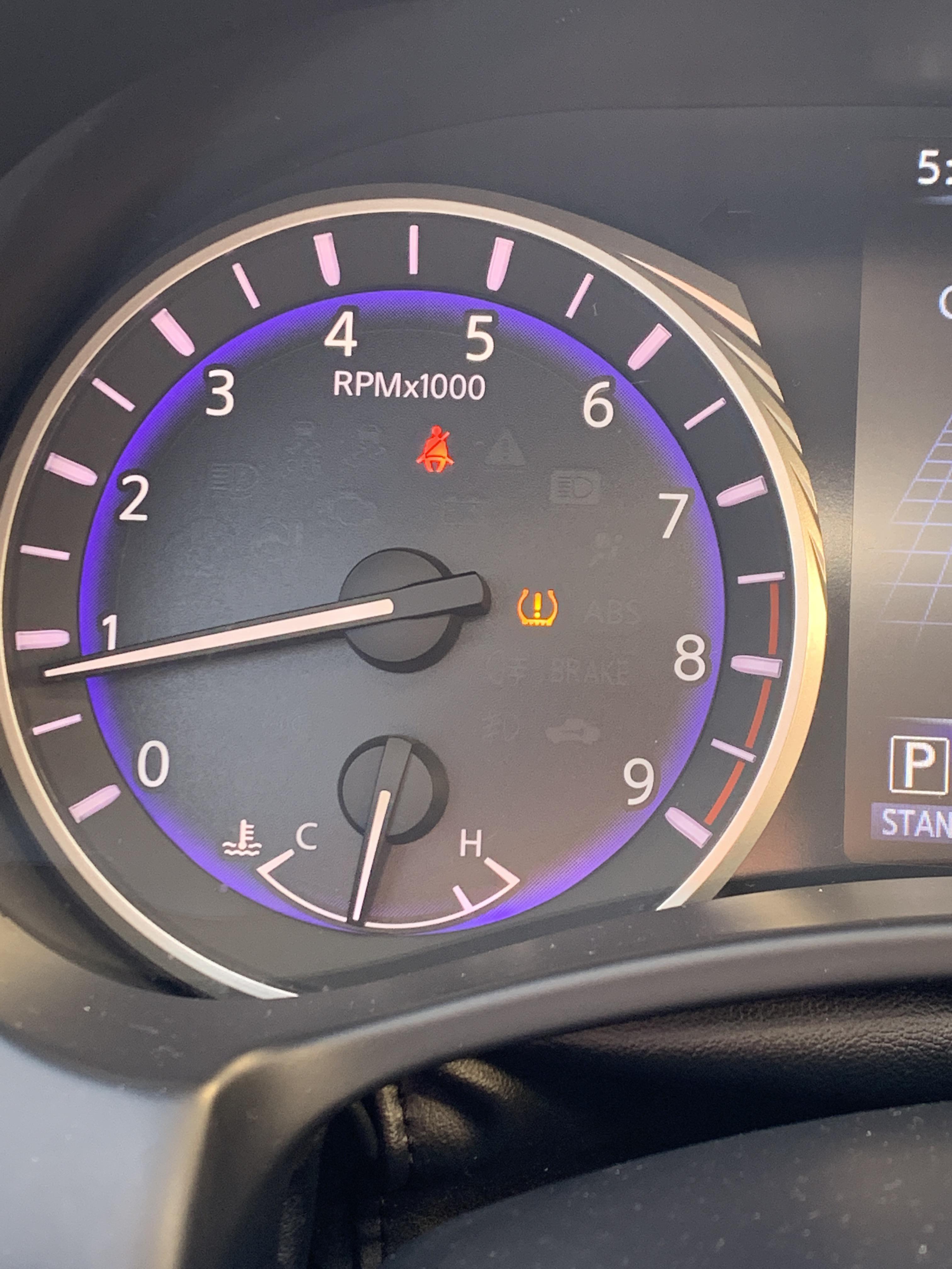 So I put new tires and rims on my Q50 and this tire pressure light won