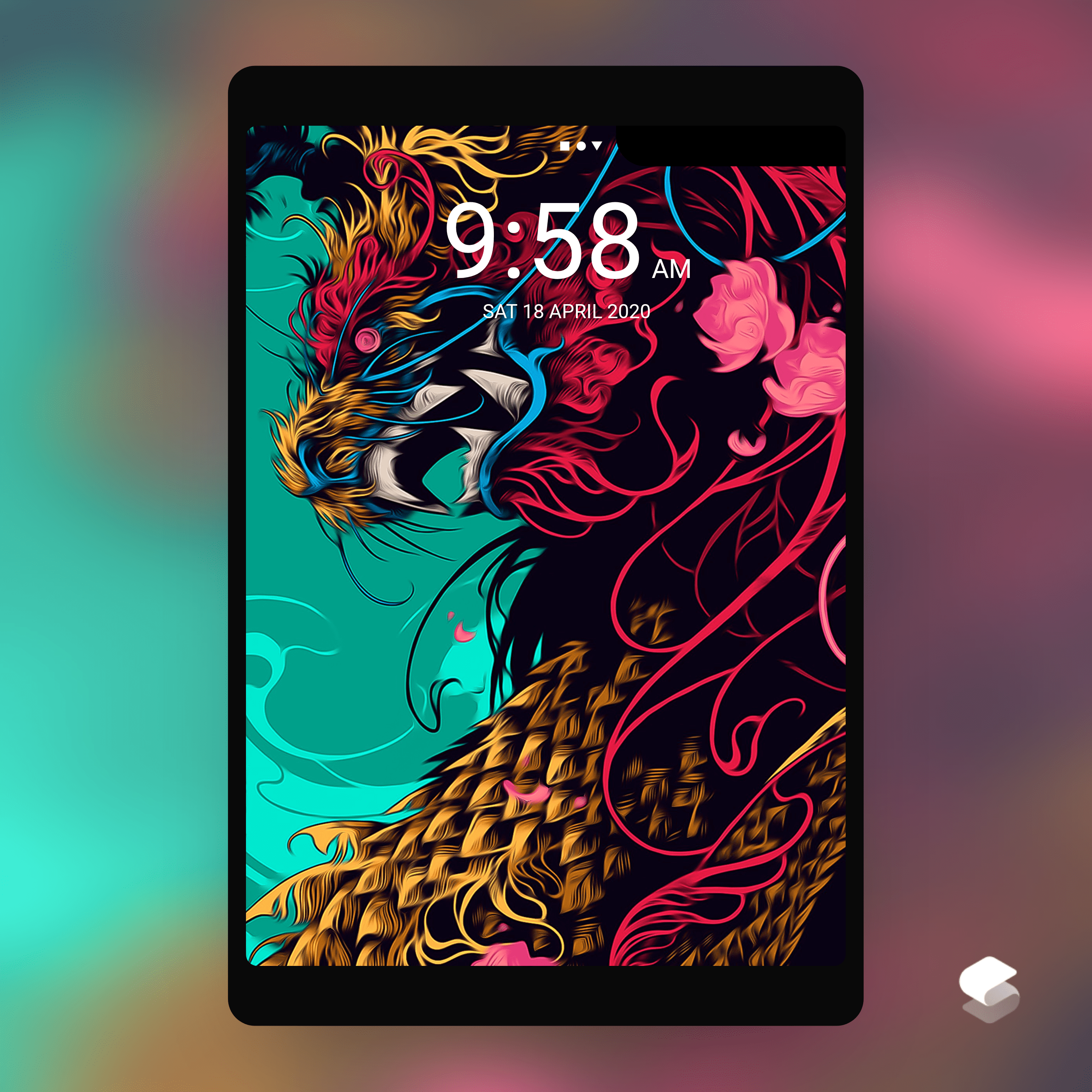 Love this wallpaper on the fold smartlaunchr 5 r/GalaxyFold