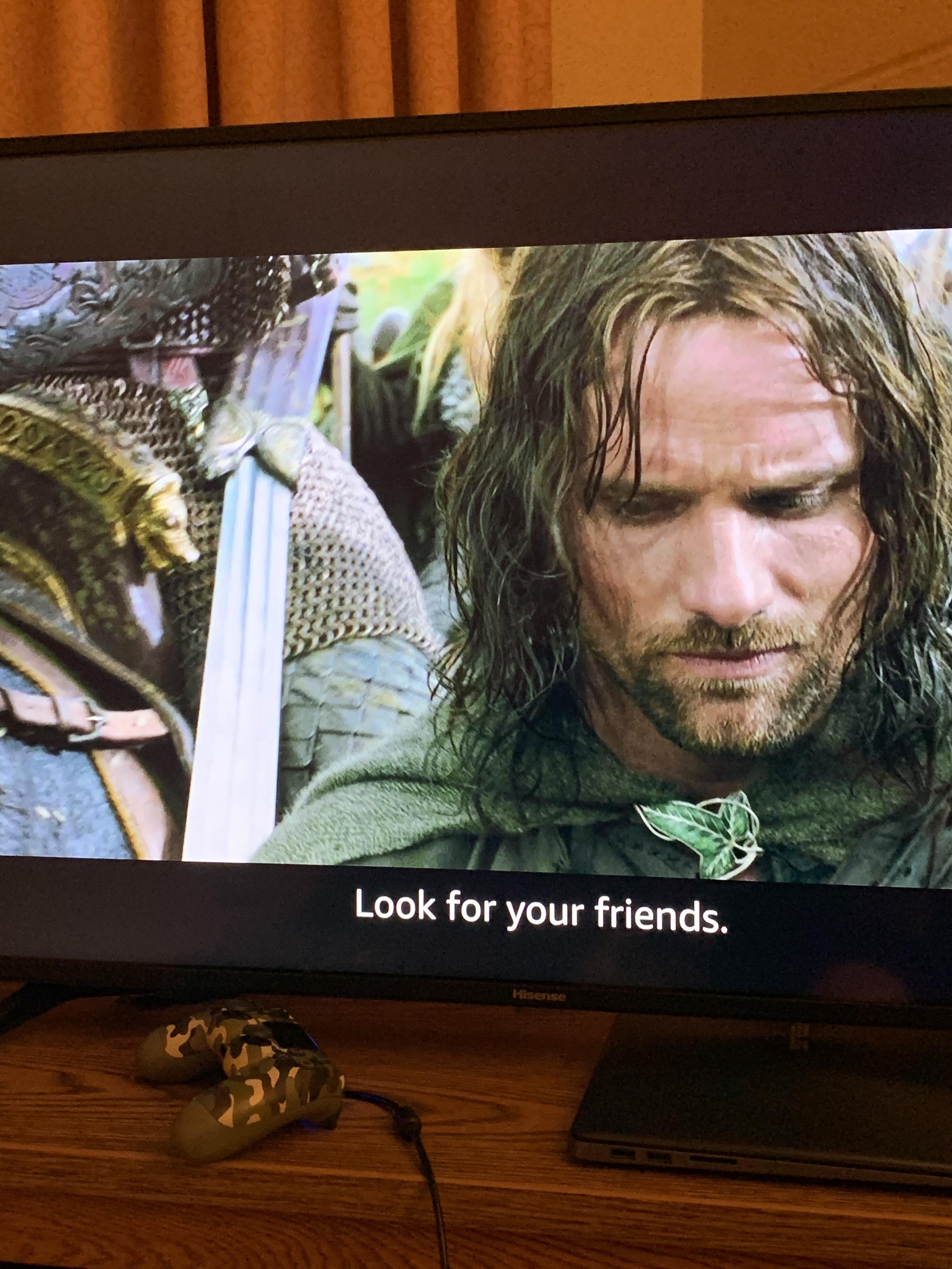 Watched the trilogy again today, in The Two Towers when Eomer and the