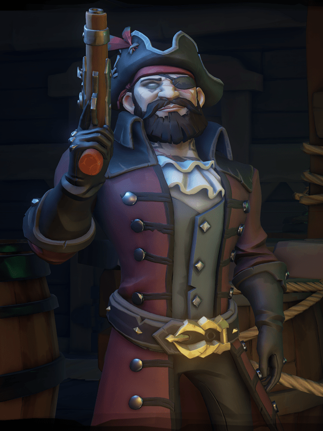 This is my take on what Blackbeard would look like in the Sea of