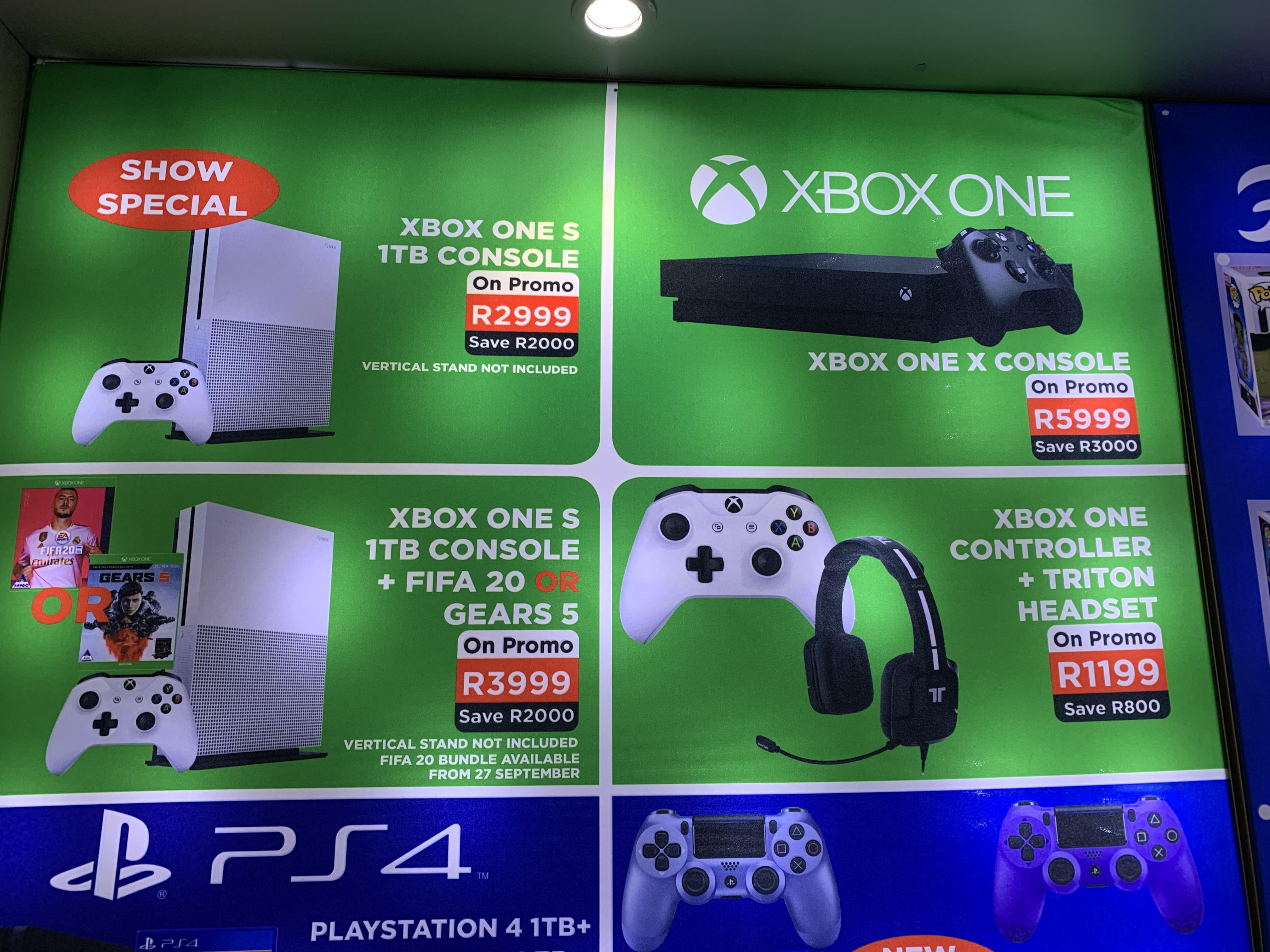 For anyone lurking from ZA, crazy Xbox One prices at Comicon Africa