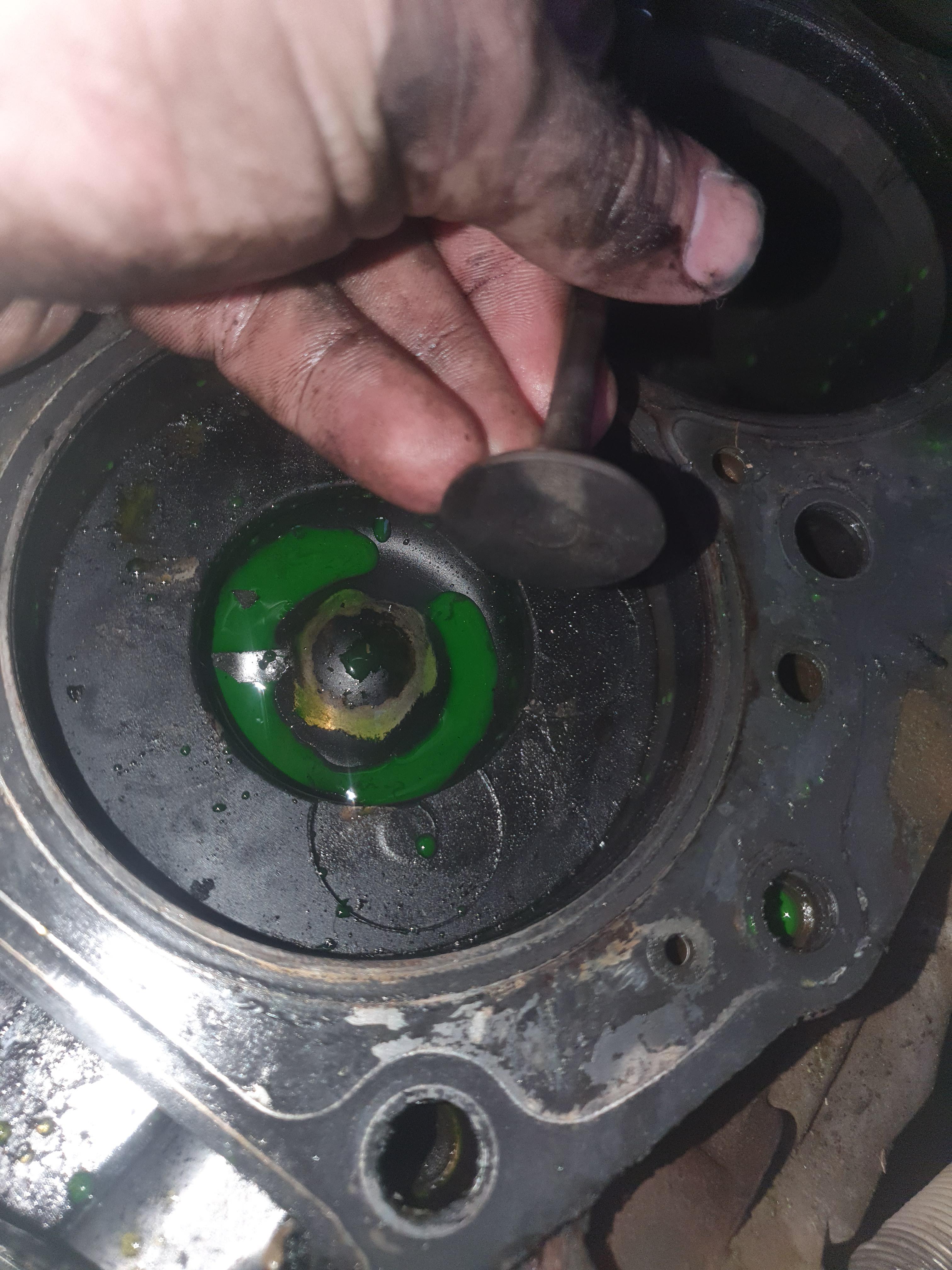 Reusing dented pistons? bt50 timing belt let go and as a result all the