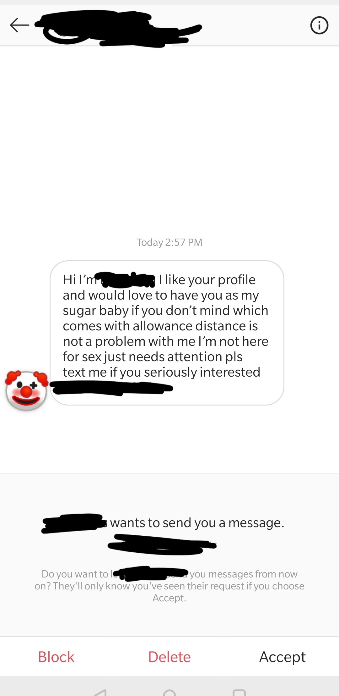 I respect wanting to shoot your shot but maybe DMing random girls on