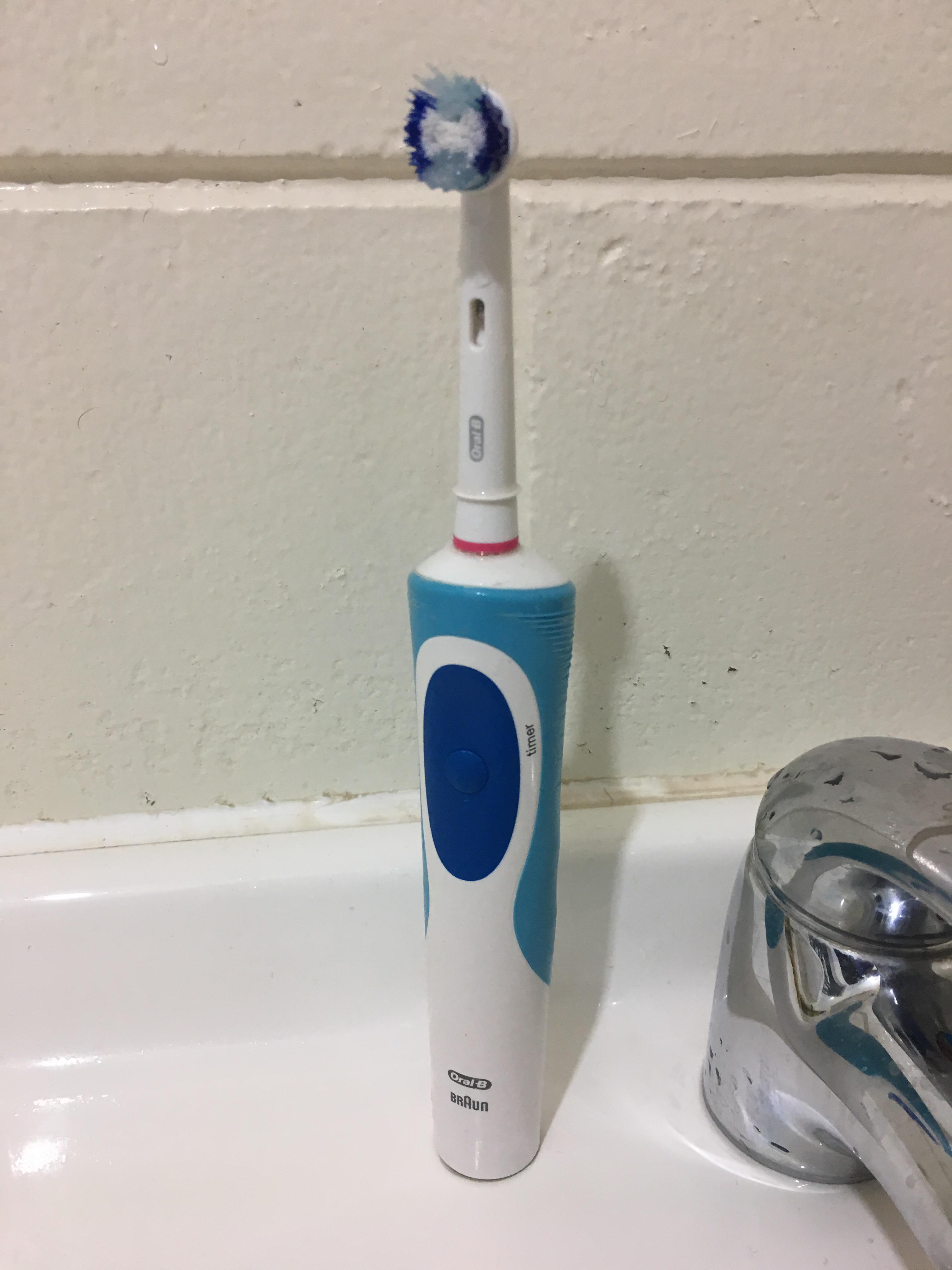 When your electric toothbrush goes flat half way through brushing your