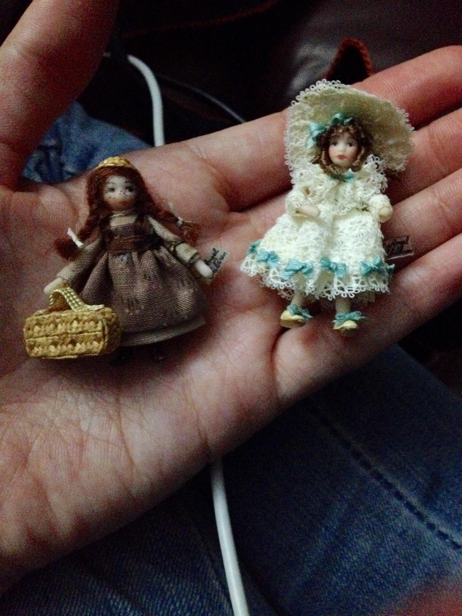 Some of the smallest dolls in my collection, these are Angel Children