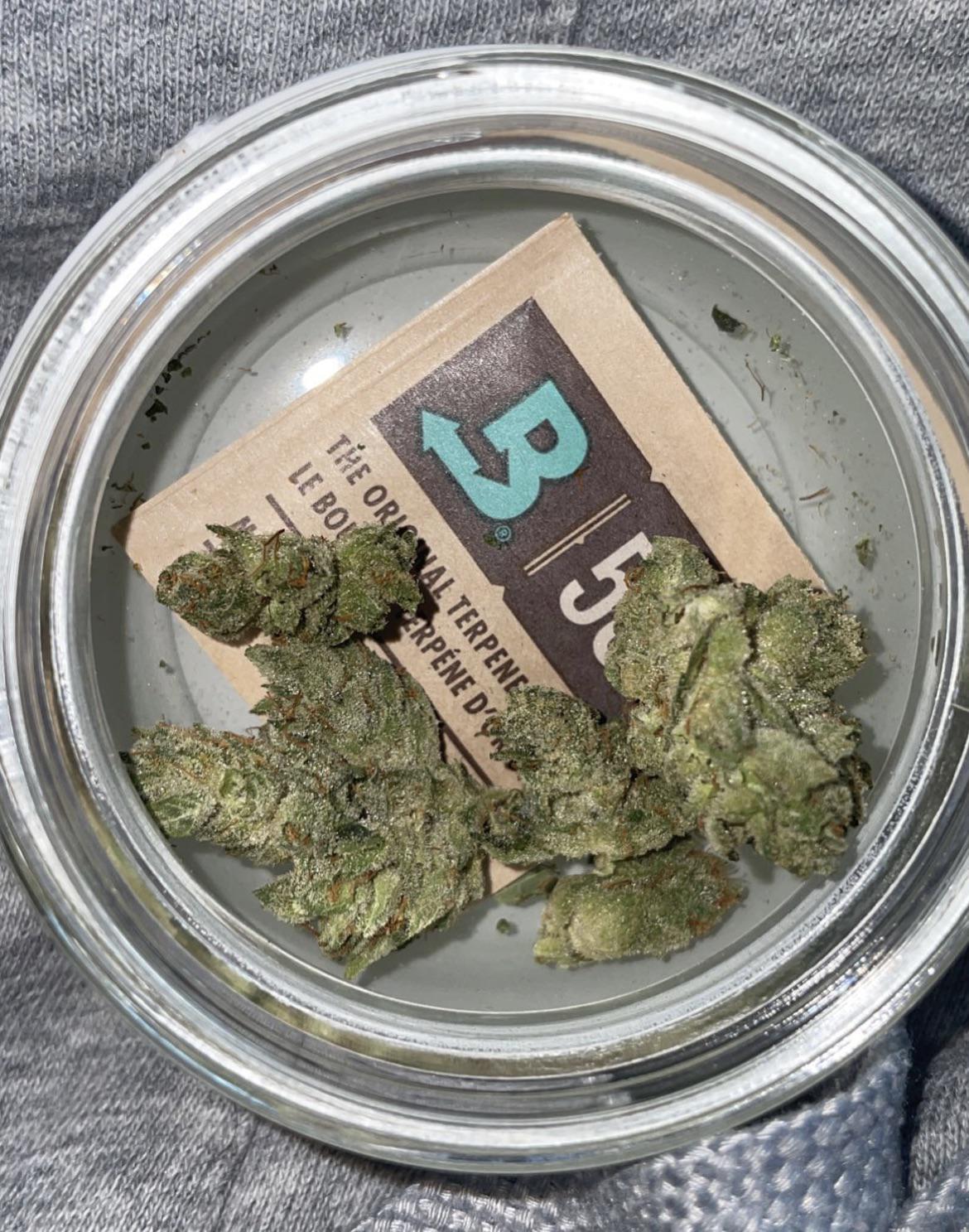 Cresco GG4 flower. Very earthy taste, a little dry but looks very