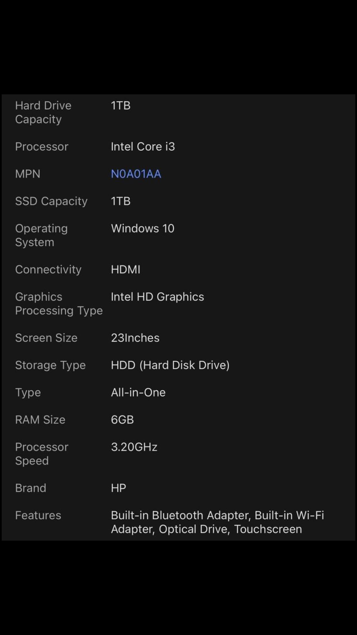 Worth buying? HP 23 inch (model q113w) allinone touchscreen desktop