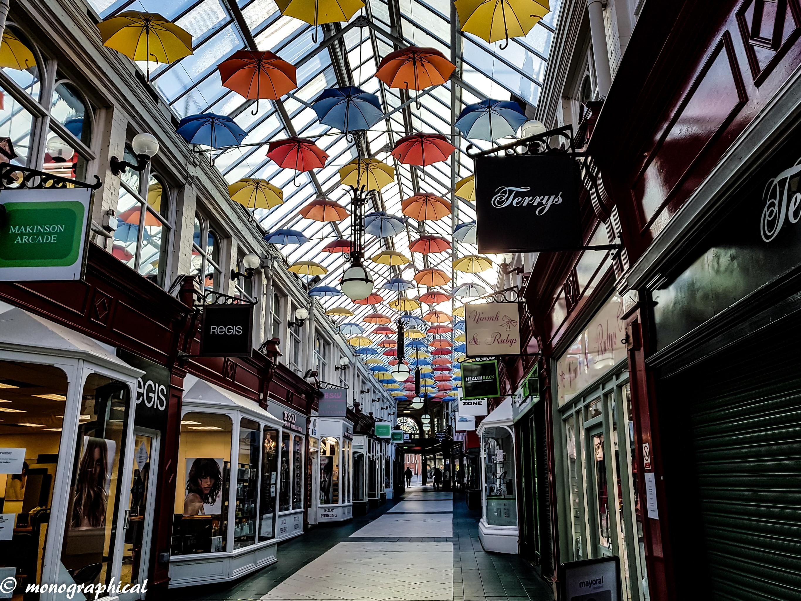 Makinson Arcade in Wigan town centre, one of the old traditional