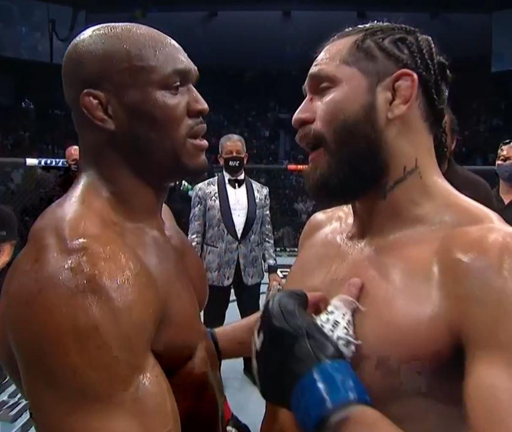 Usman's postfight hug and talks are the level of aftercare we should