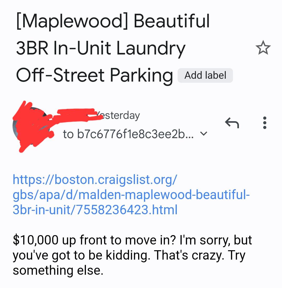 Landlord wants first and last month's rent, security deposit, and