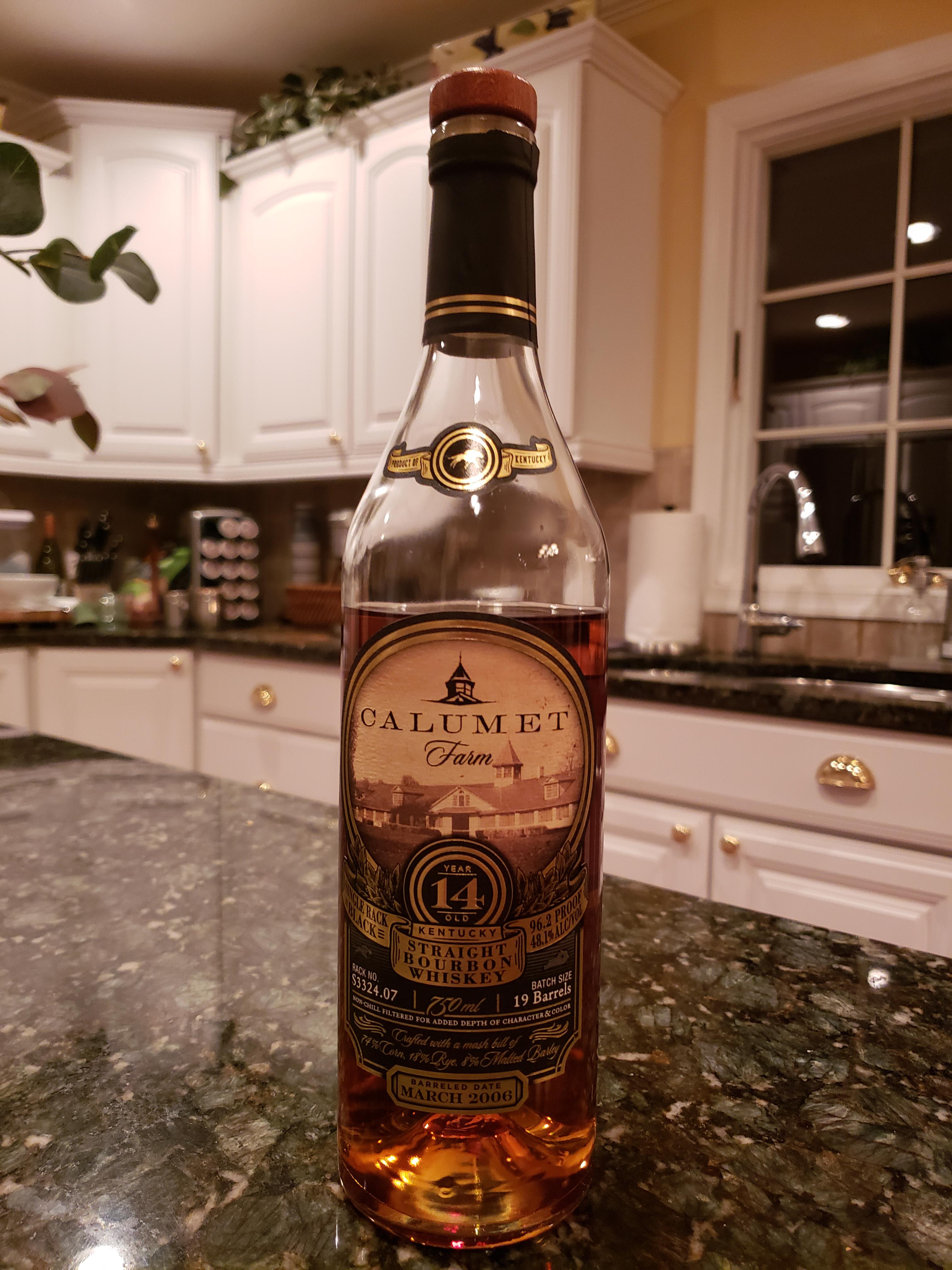Review 10 Calumet Farms 14 Year Single Rack Black Kentucky Straight