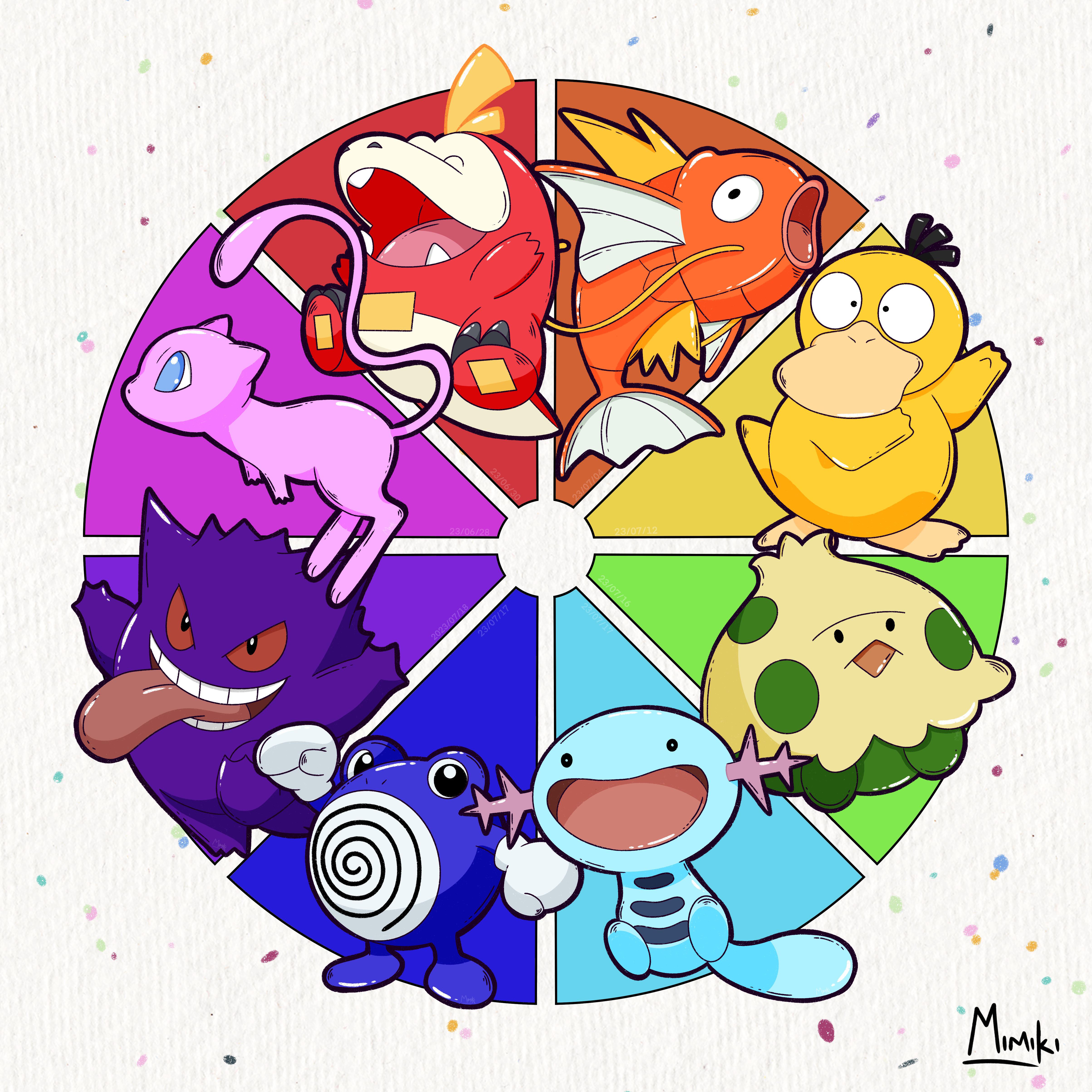 Hey guys! Here’s a colour wheel challenge I did with pokémon. Enjoy