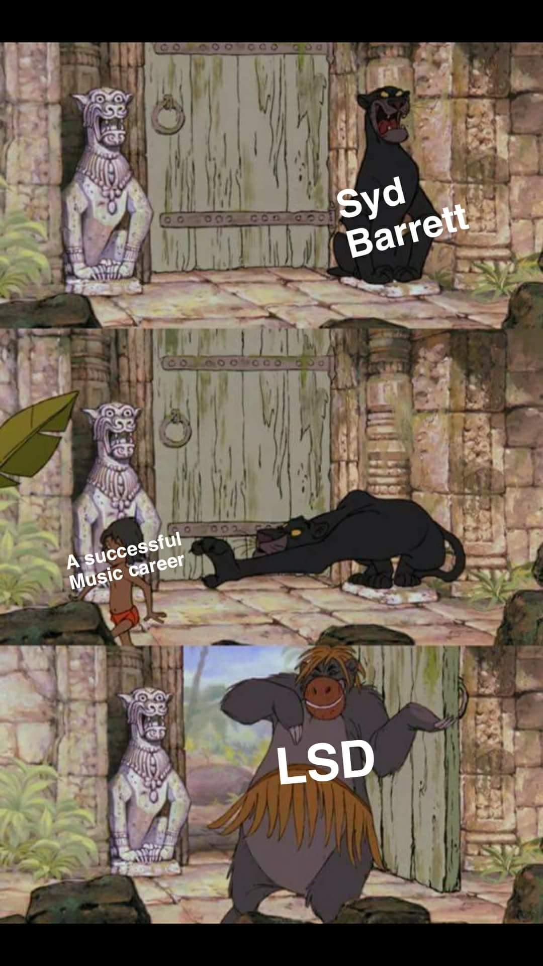 Template pls. Meme from pink floyd comfortably posting on fb. https