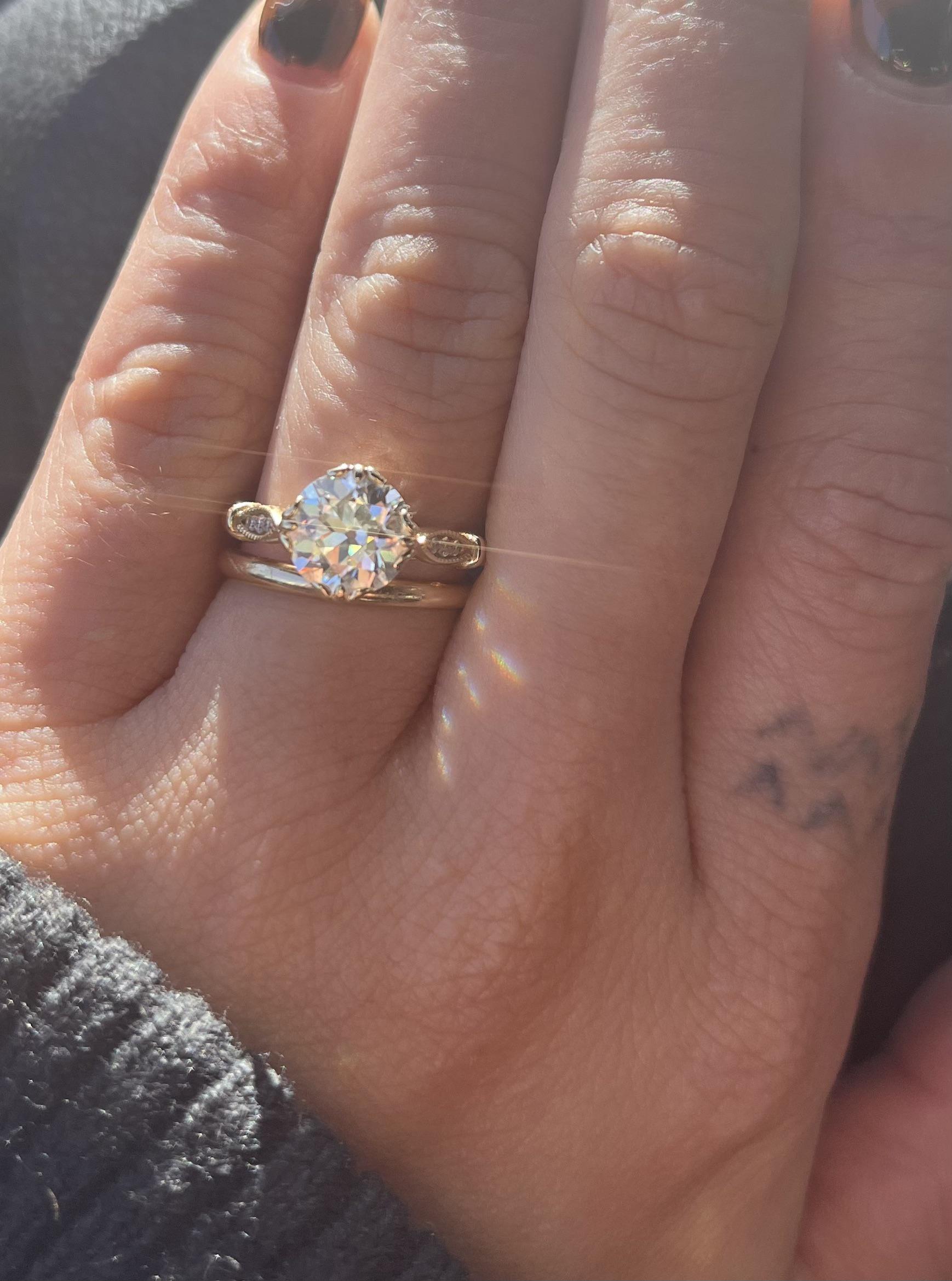 The sun came out in the one of cloudiest cities in the US r/Moissanite