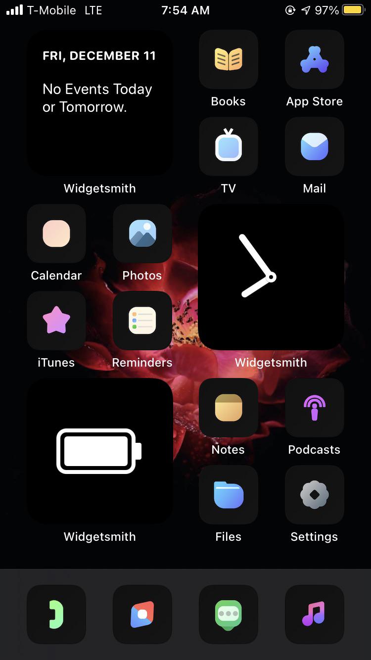 Anyone know a good background to match this Home Screen layout? I would