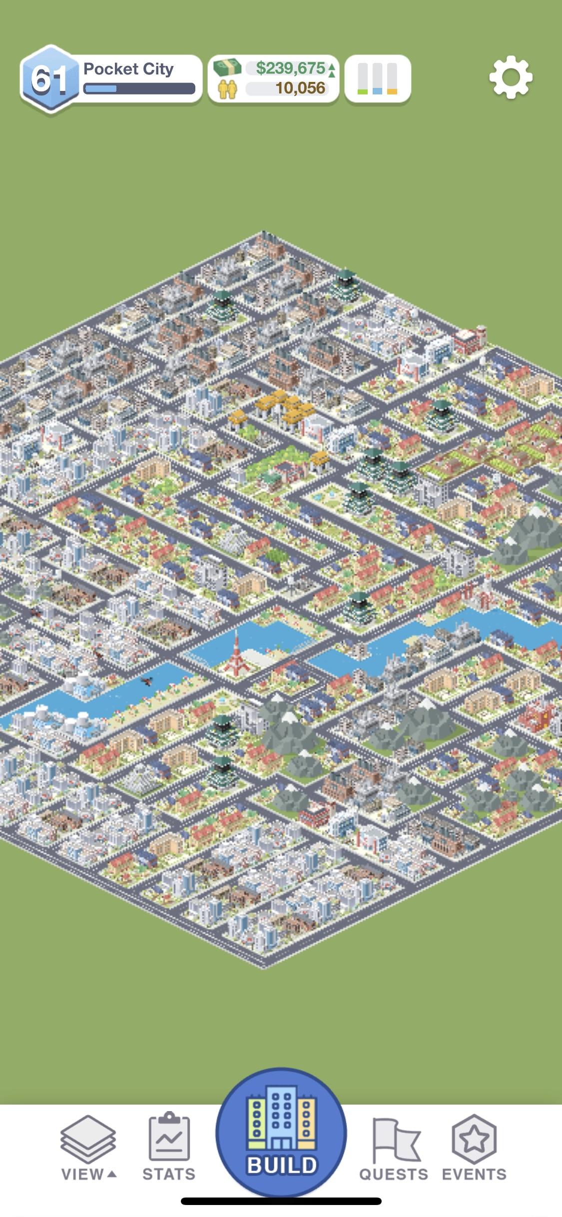 10k citizens/level 61. It’s basically pocket City Skylines and I’m loving it. r/PocketCity