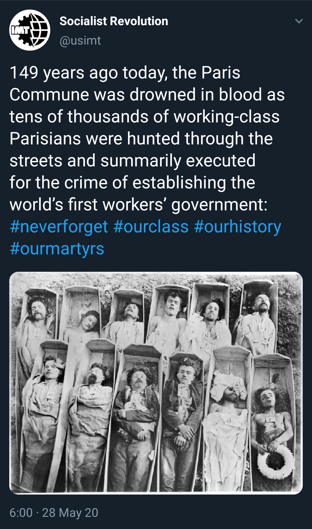 This day in 1871 marked the final day of the Paris Commune's "Bloody