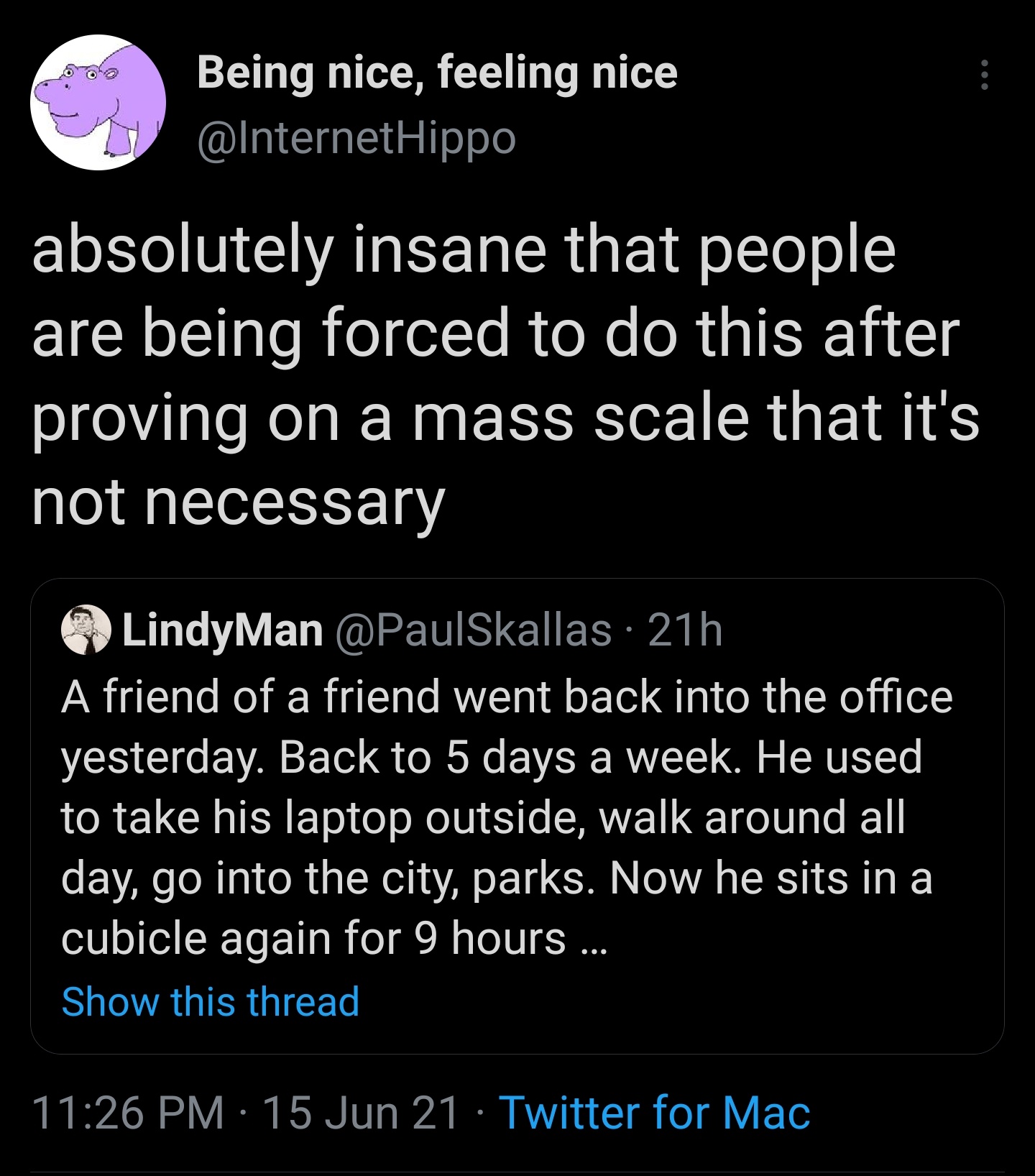Offices were never really necessary r/WhitePeopleTwitter