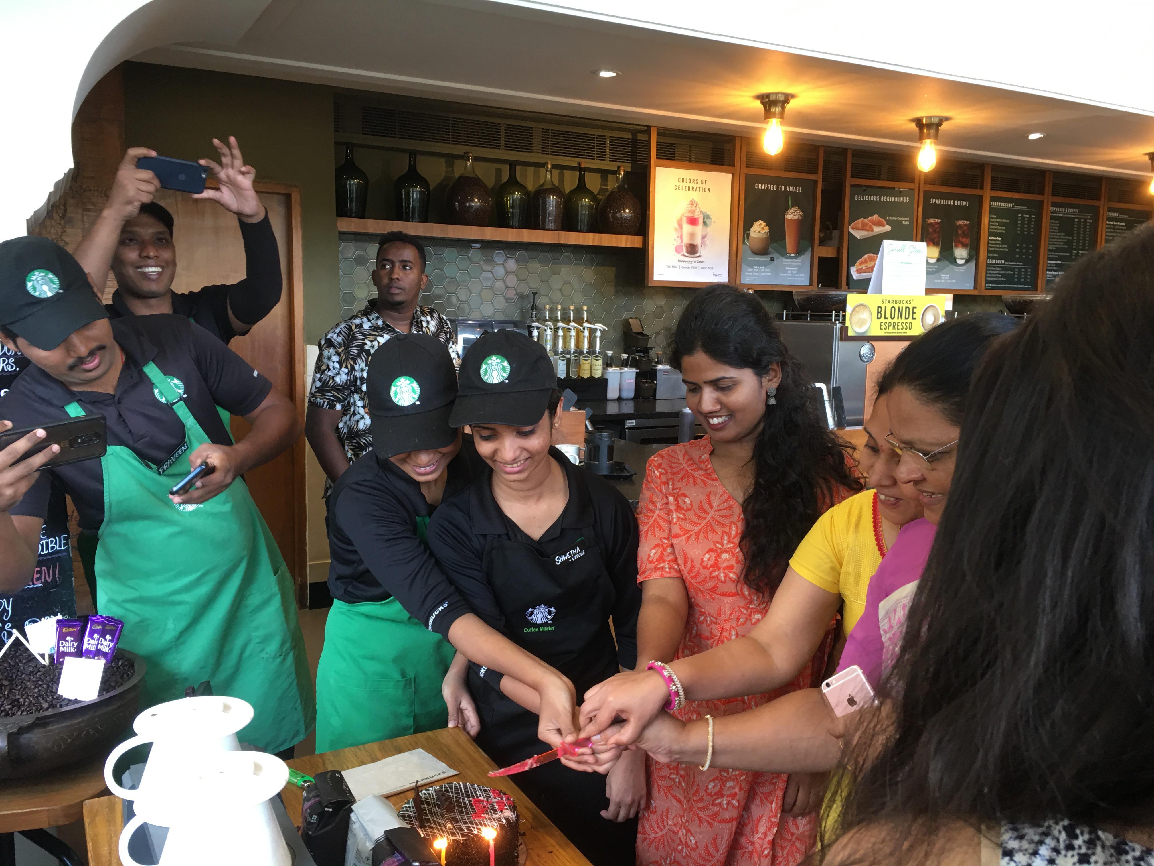 Women’s day celebration Starbucks Jubilee Hills Hyderabad r/india