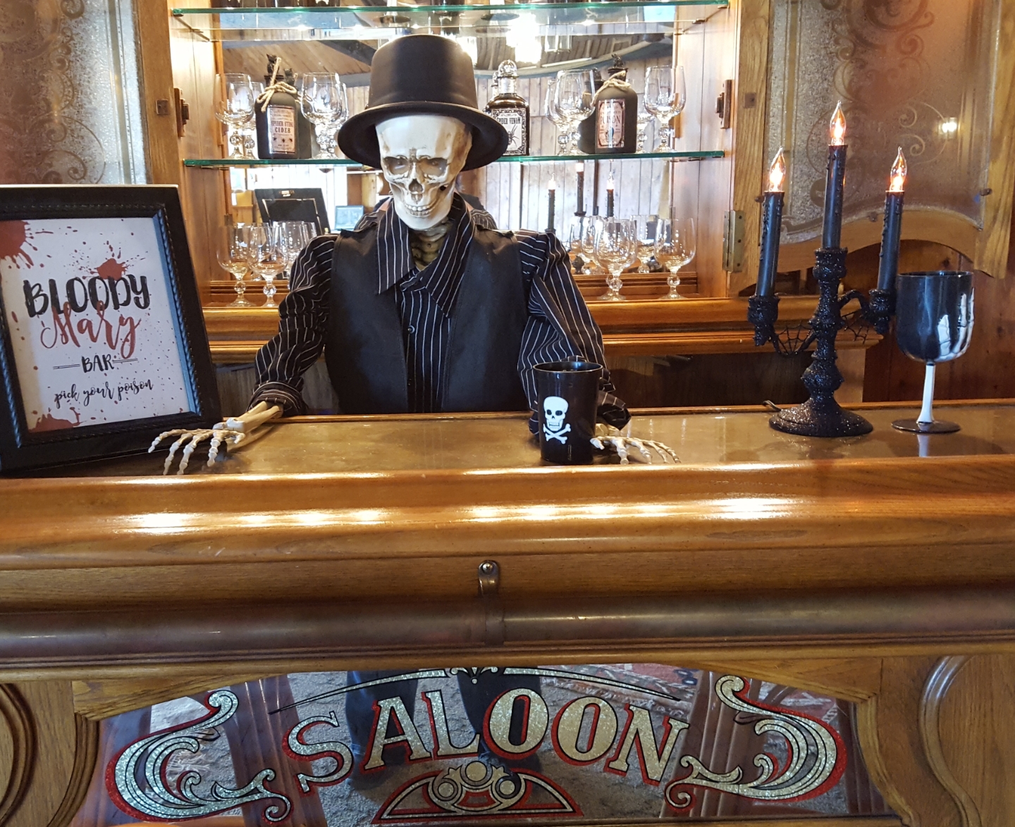 Bloody Mary bar at the Saloon r/halloween