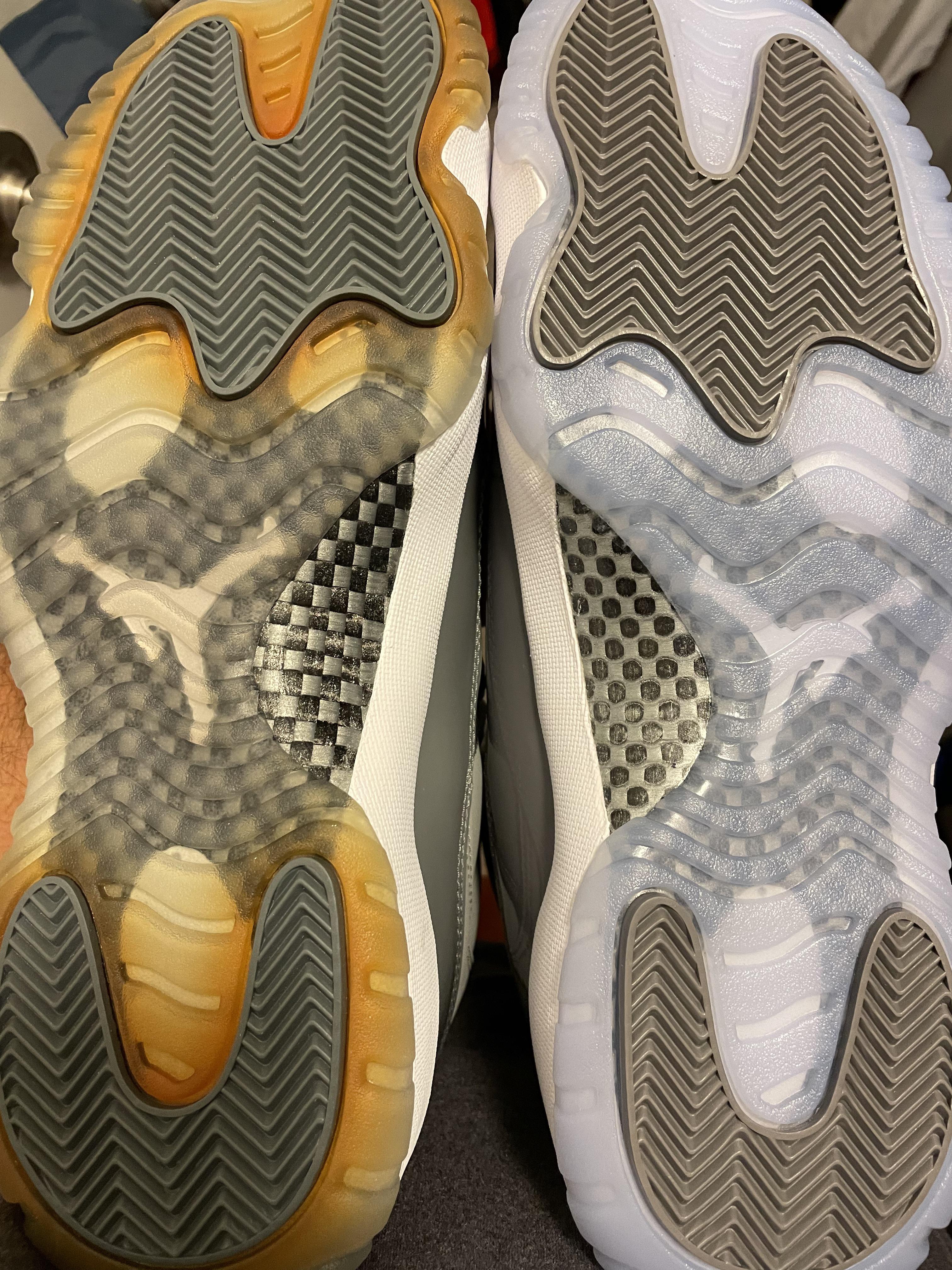 Yo, what’s up with the carbon fiber on the 2021 pair of these Cool Grey