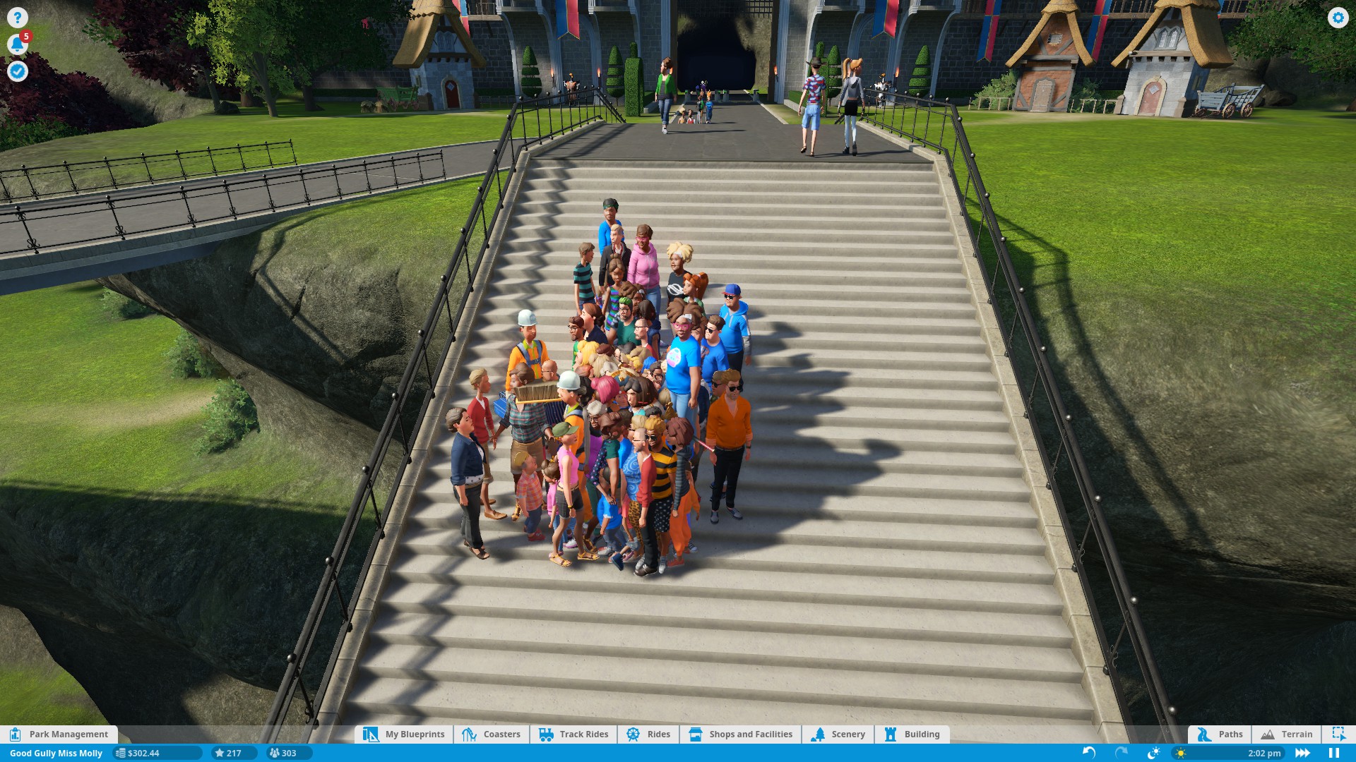 Guests getting stuck on stairs. Any idea to fix this?