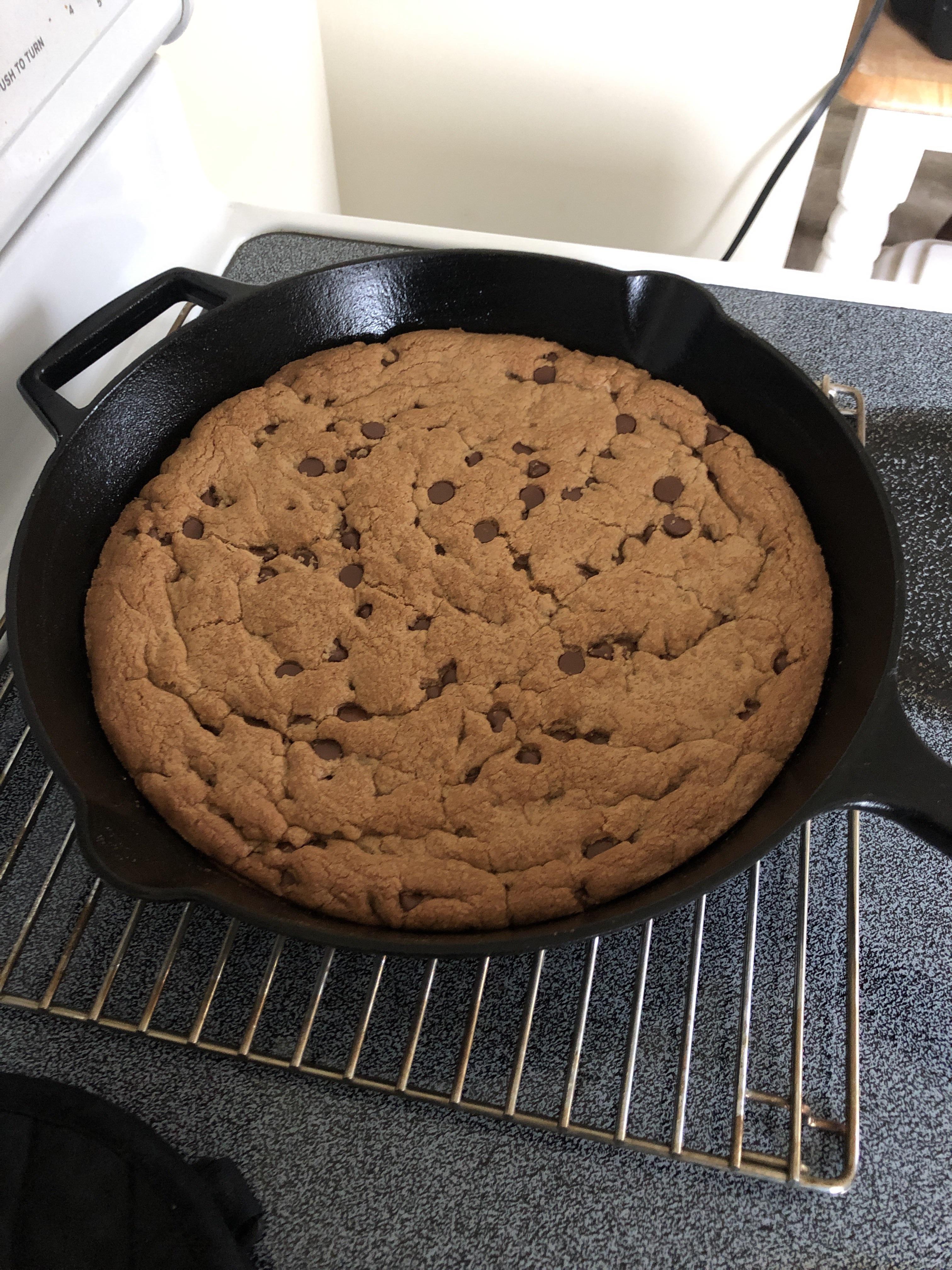 Baked a cookie on this rainy day castiron