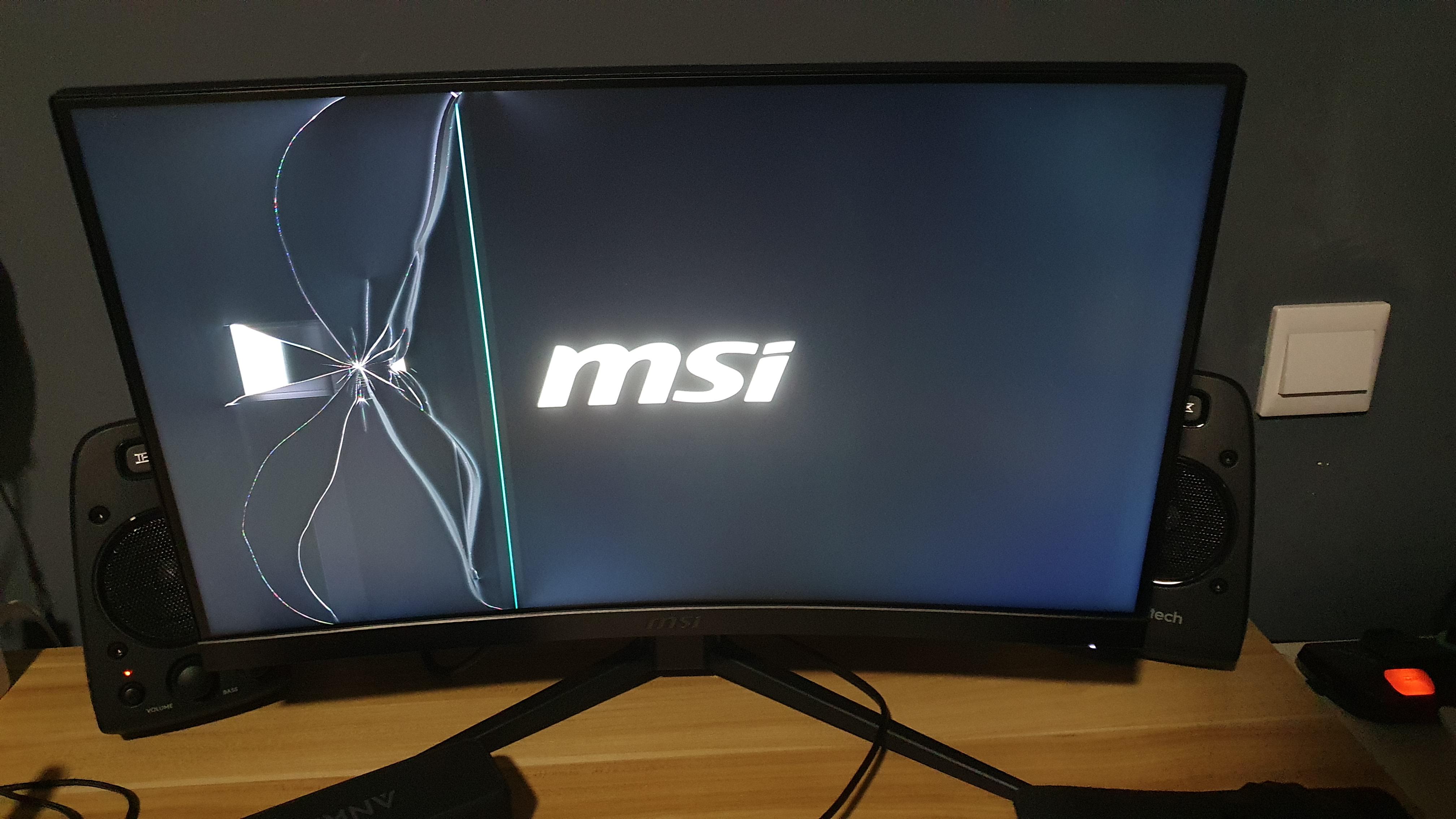 Damaged MSI monitor. Is this repairable? : r/Monitors