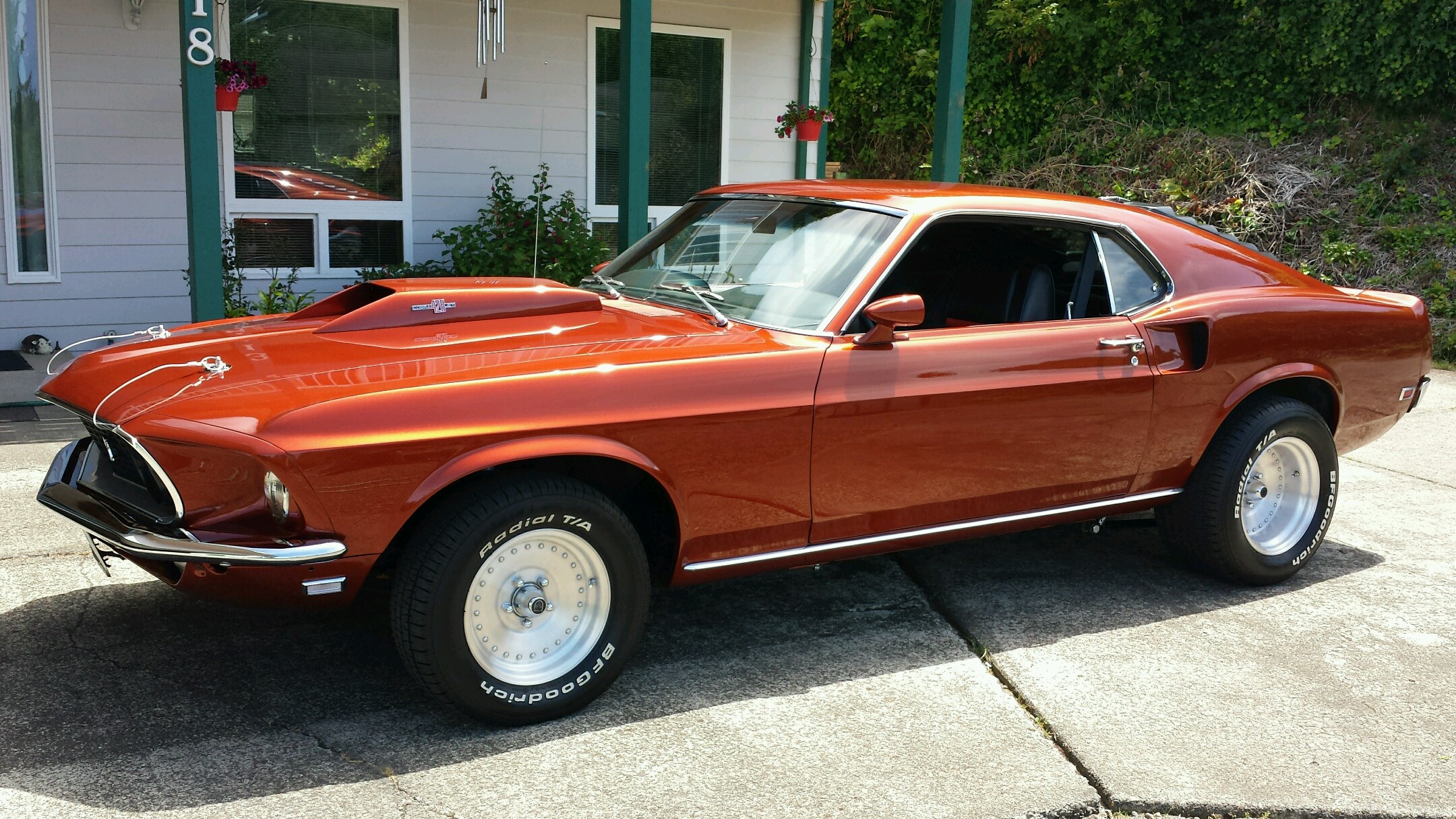 Father Inlaws '69 428 CJ Mach 1 Mustang Brand New Paint Job. r/Mustang