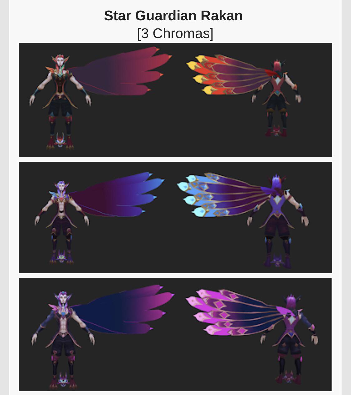 Star guardian Rakan chromas RakanMains