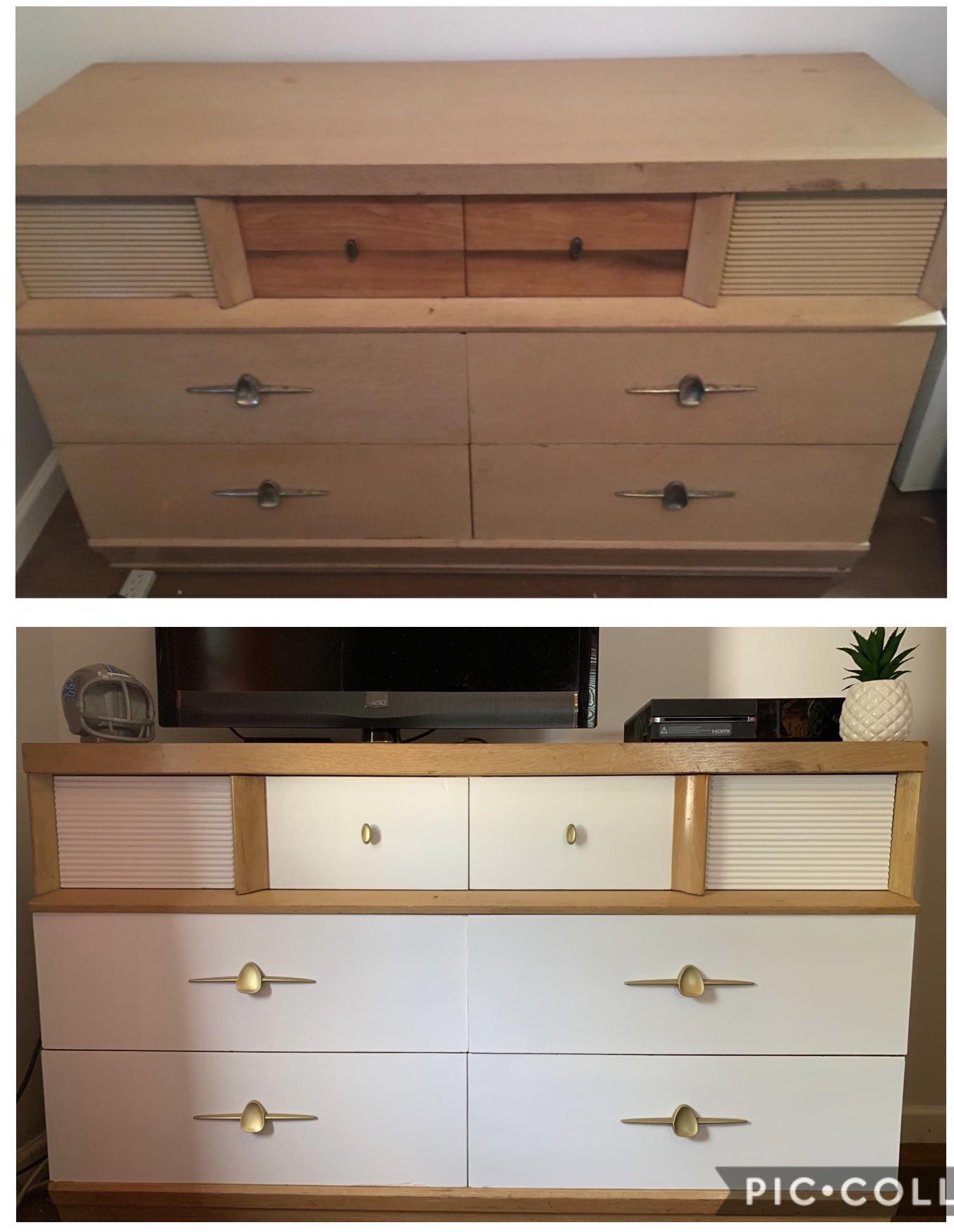 Refurbished my MCM dresser. In love with how it turned out! ) r/Mid