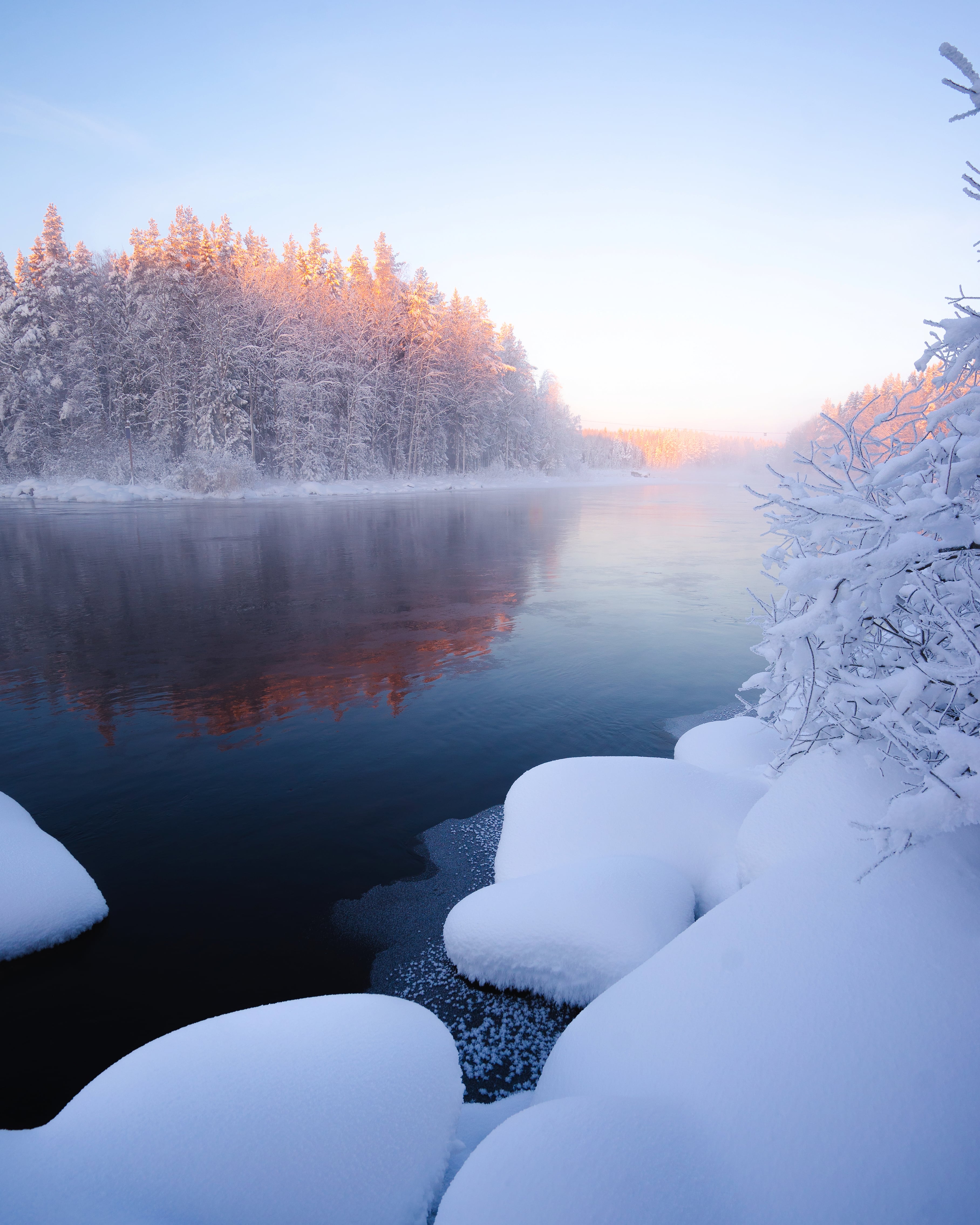 Cold morning in Eastern Finland [OC] [3632x4540] r/EarthPorn