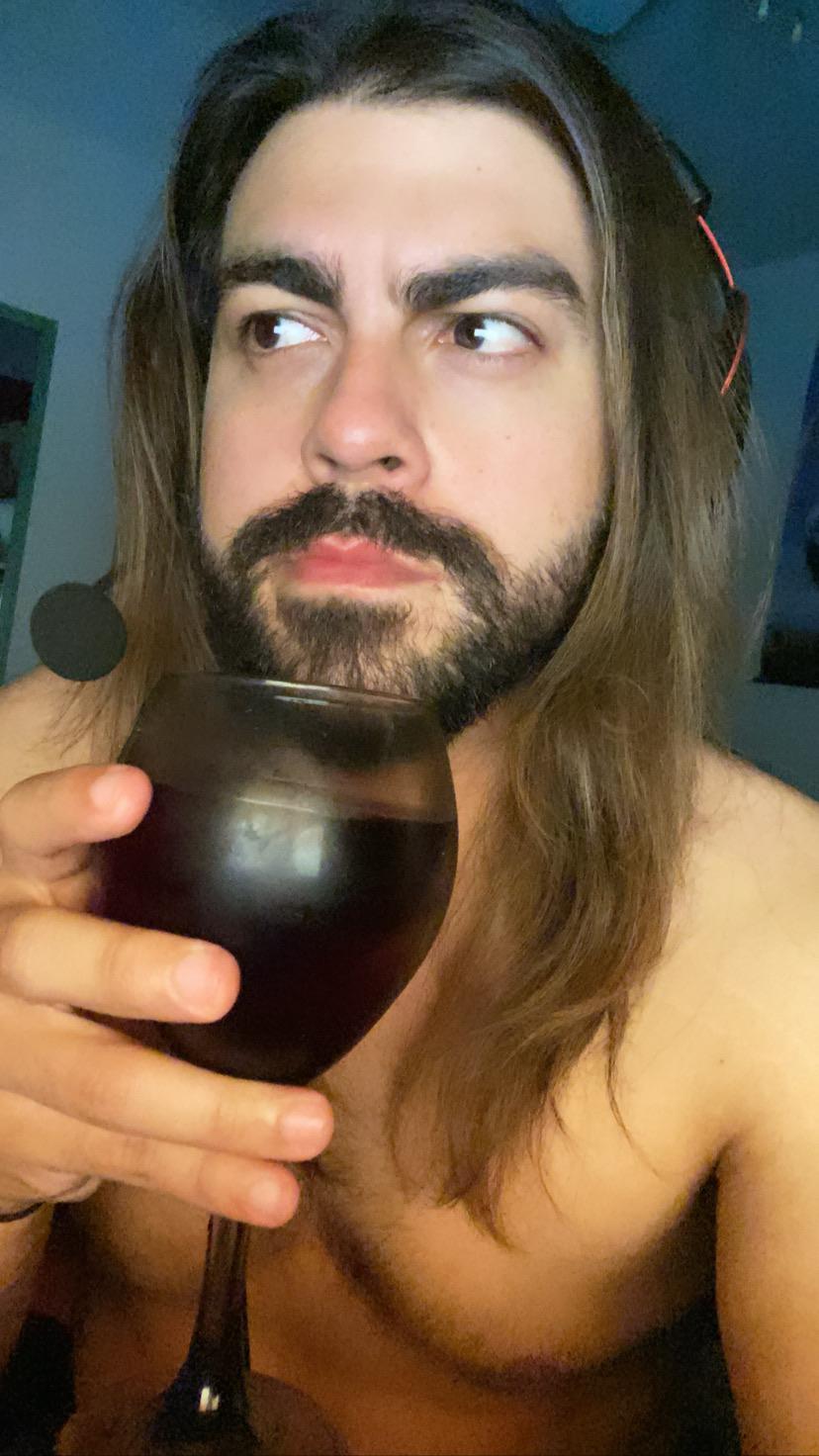 Getting wine drunk cause there’s nothing else to do really. 🙂 r/GaymersGoneMild