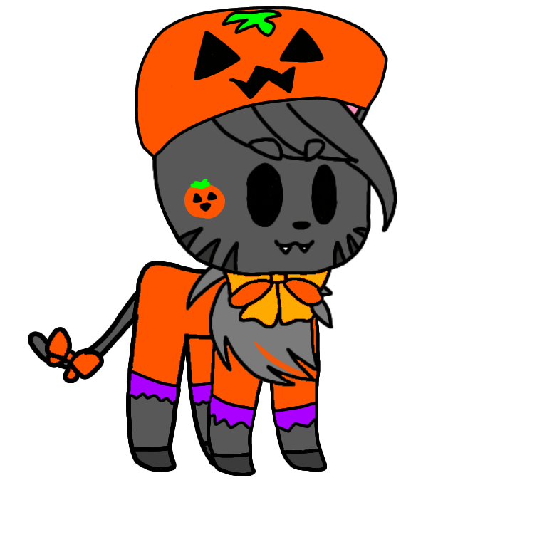 A costume for my Gacha cat! (Also I fixed the ear)