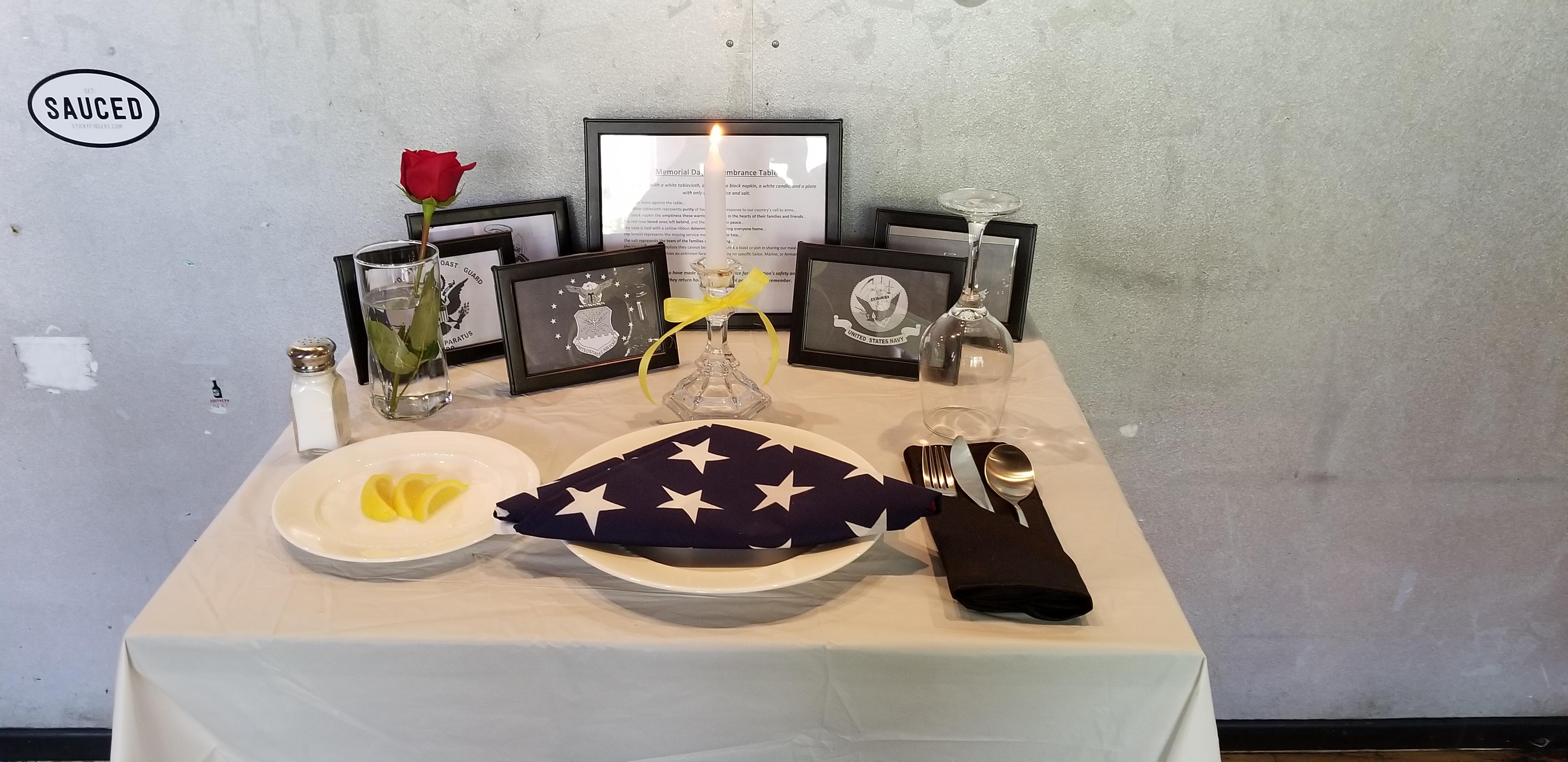Memorial Day Remembrance Table r/Chattanooga