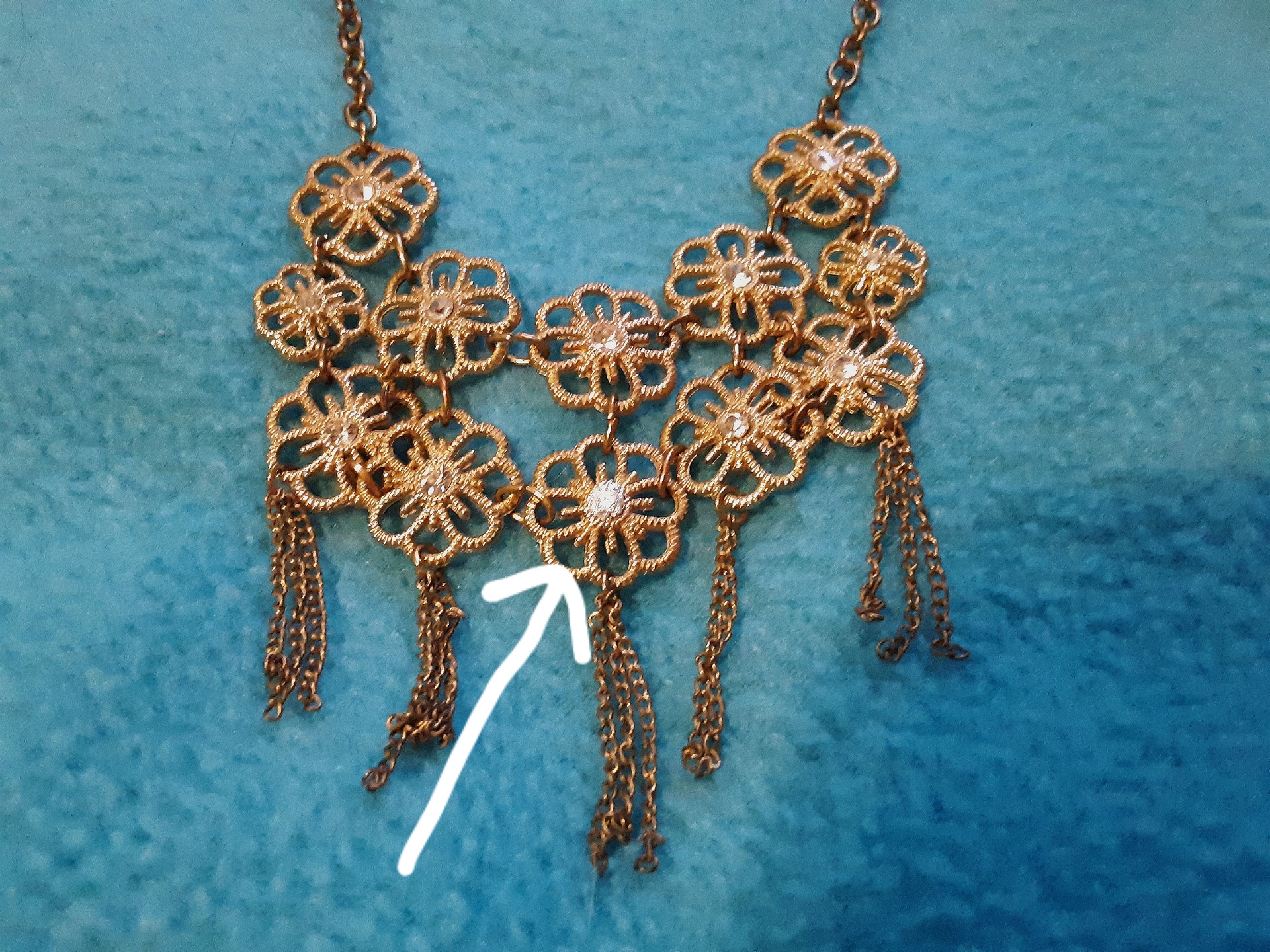 Lose a Gem? Use Tin Foil! (my dad "fixed" a necklace of mine) r