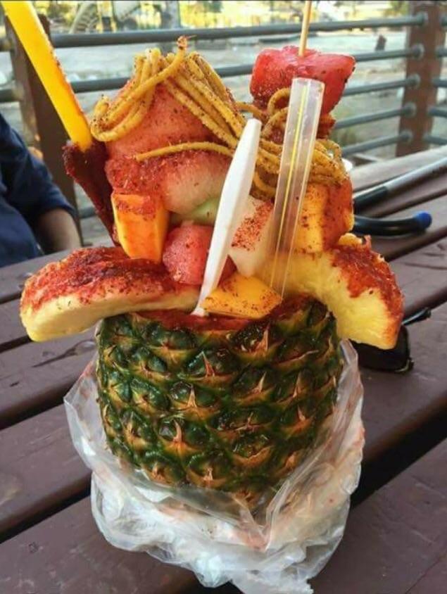 This pineapple with spaghetti and chili powder r/shittyfoodporn