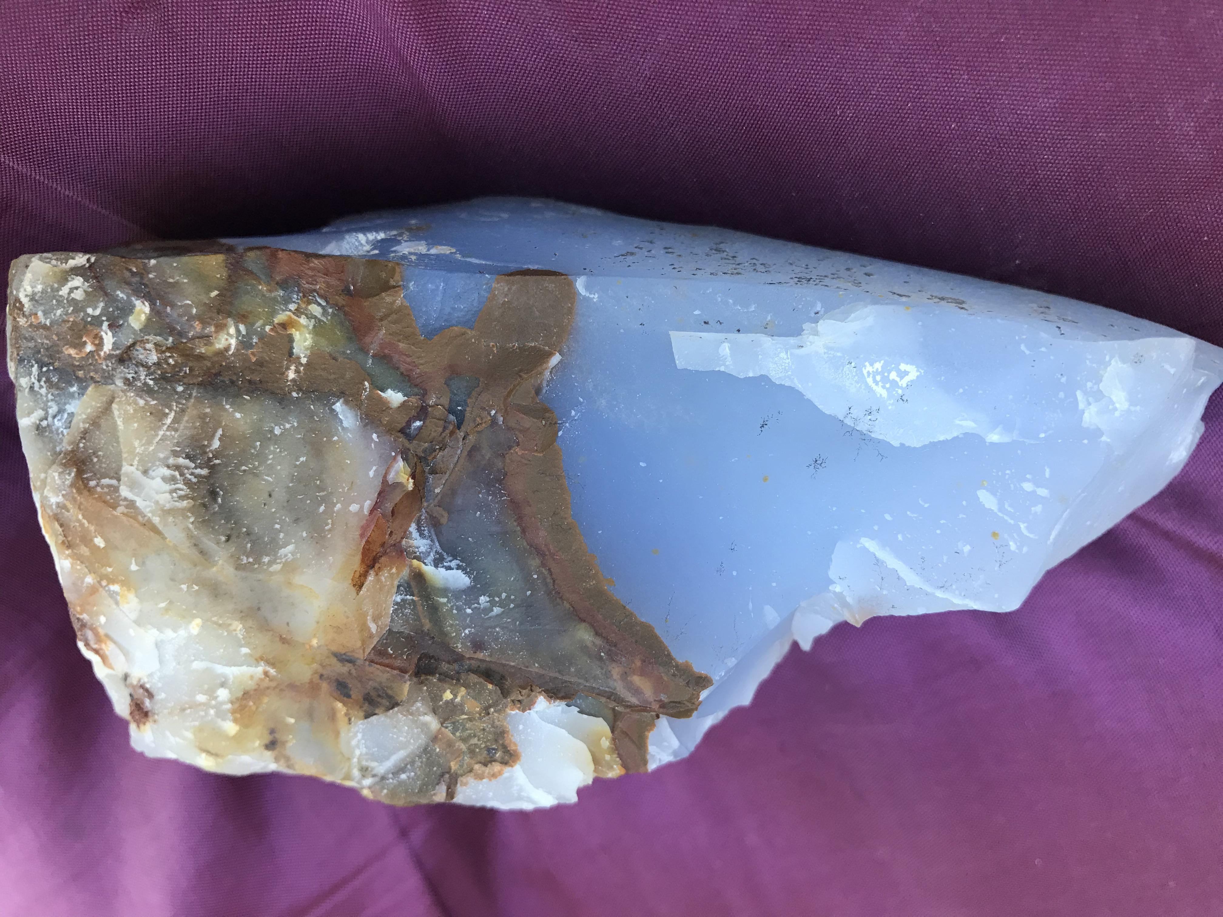 I purchased 4 five gallon buckets of agates, chalcedony, obsidian and