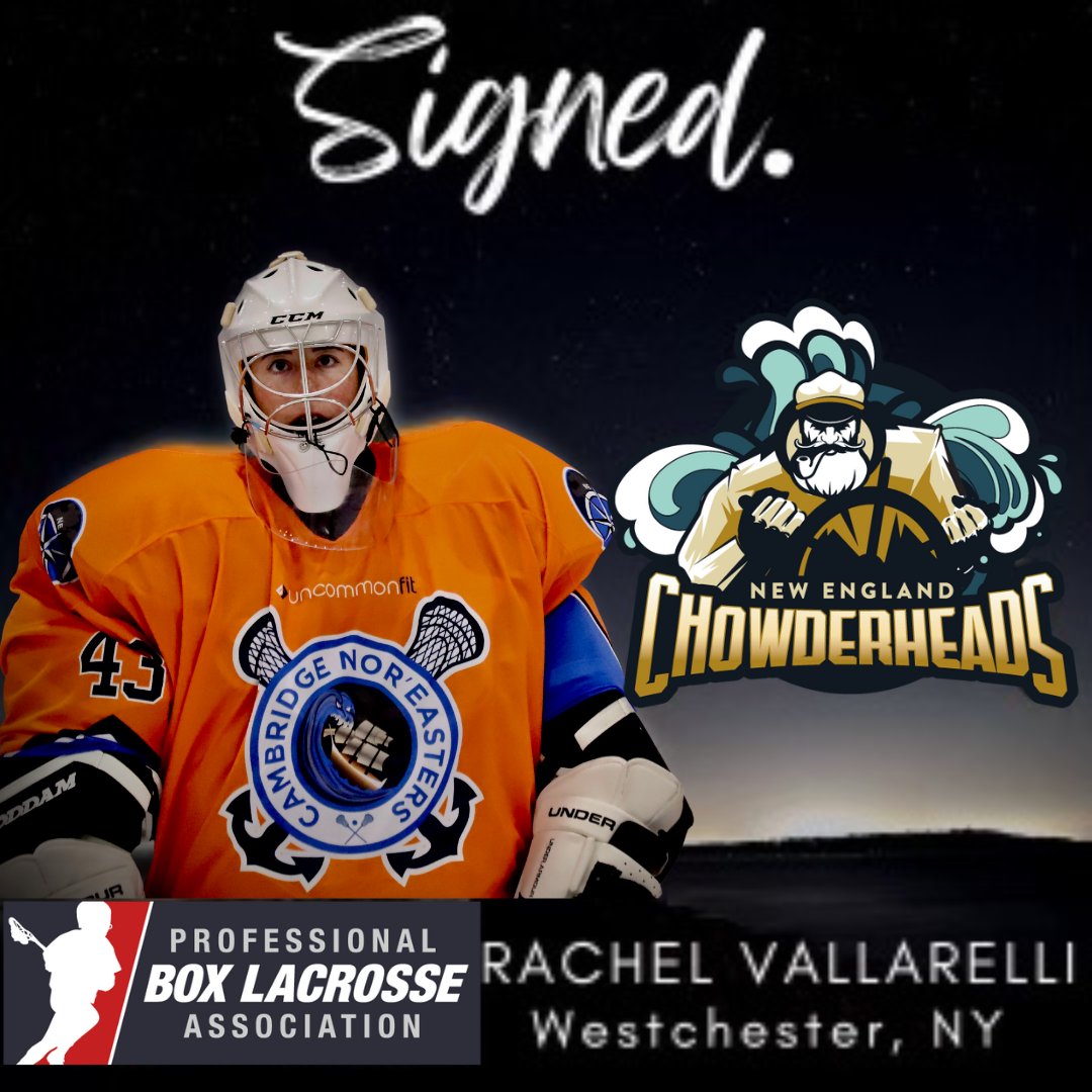New England Chowderheads sign Rachel Vallarelli (first woman), to play