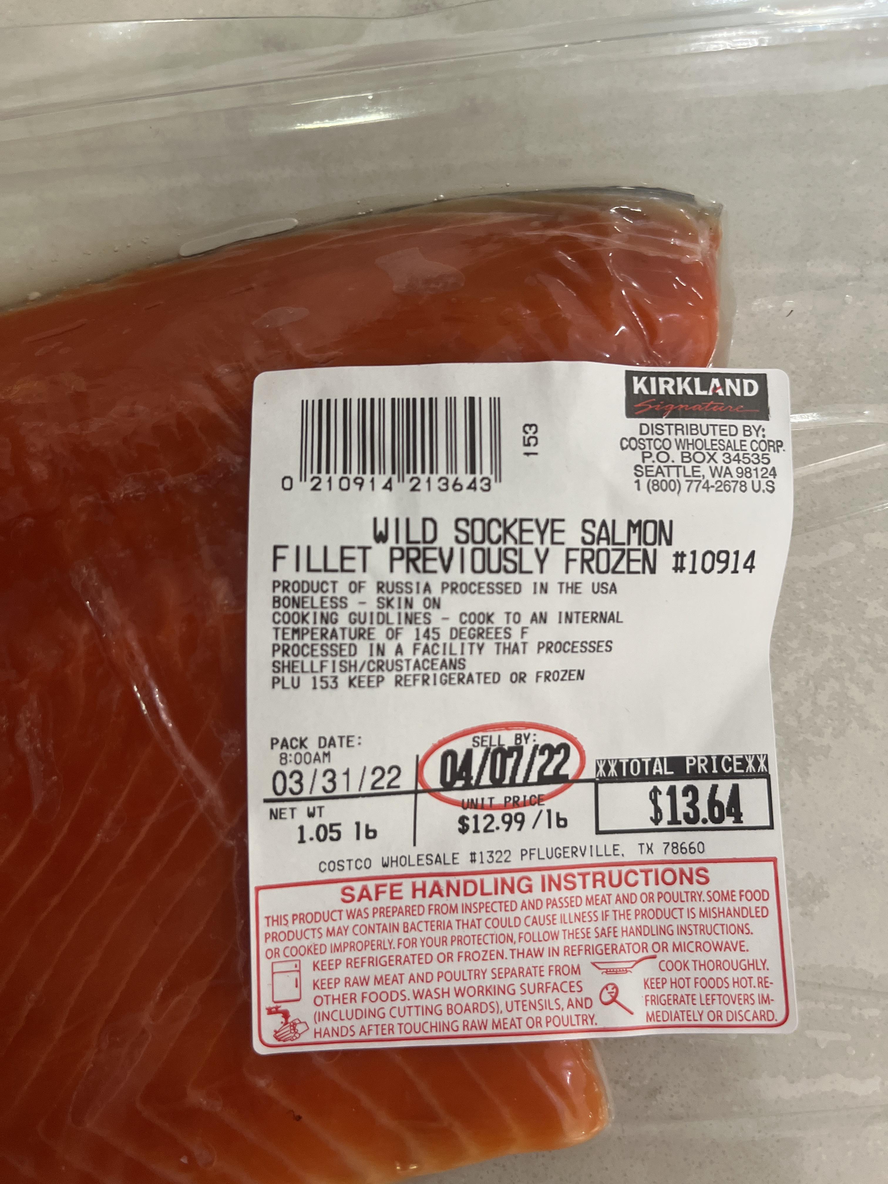 Beware the salmon from Russia, What’s sanctions. r/Costco