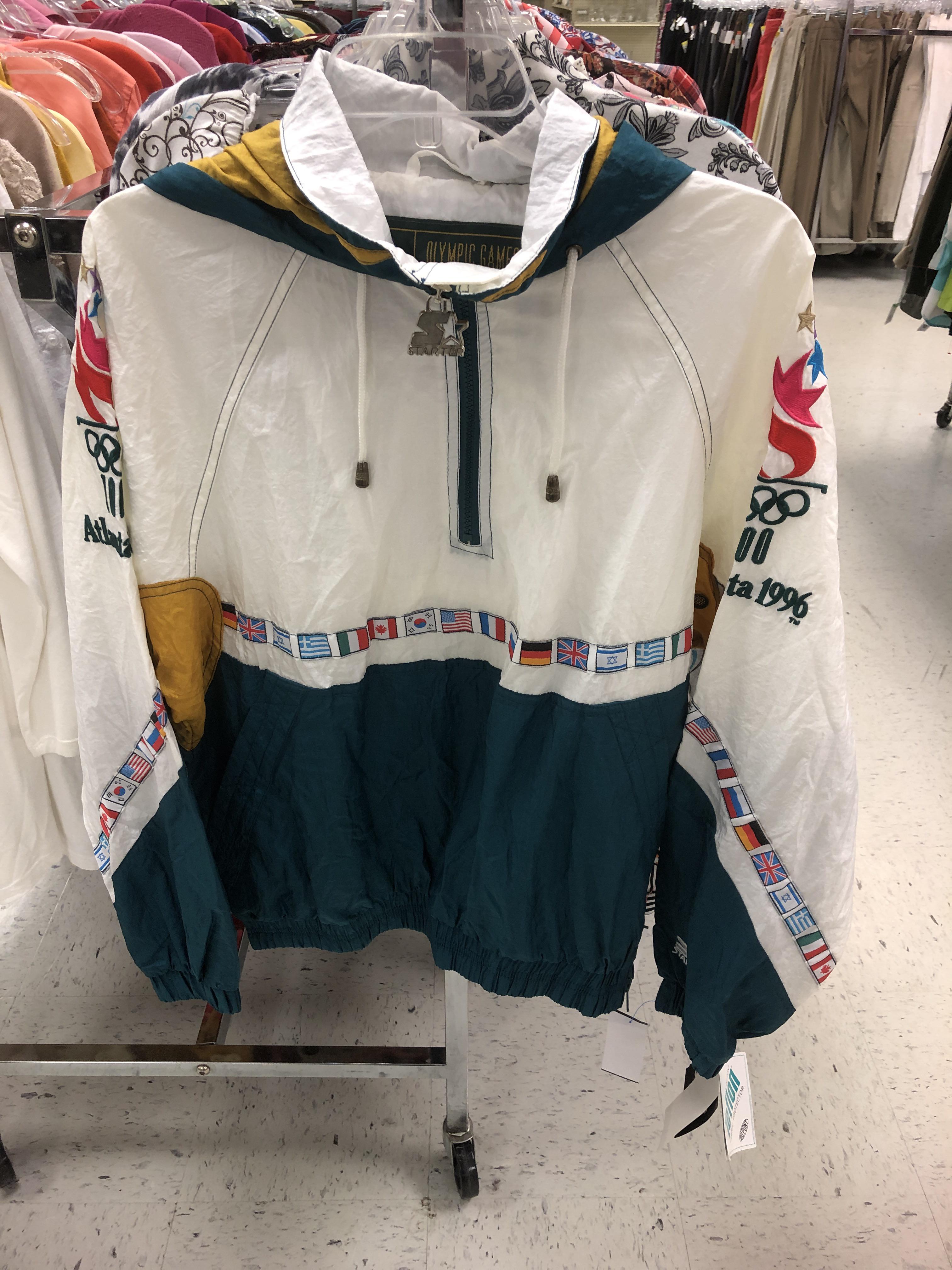 7 for this 1996 Atlanta Olympics starter jacket, still with the