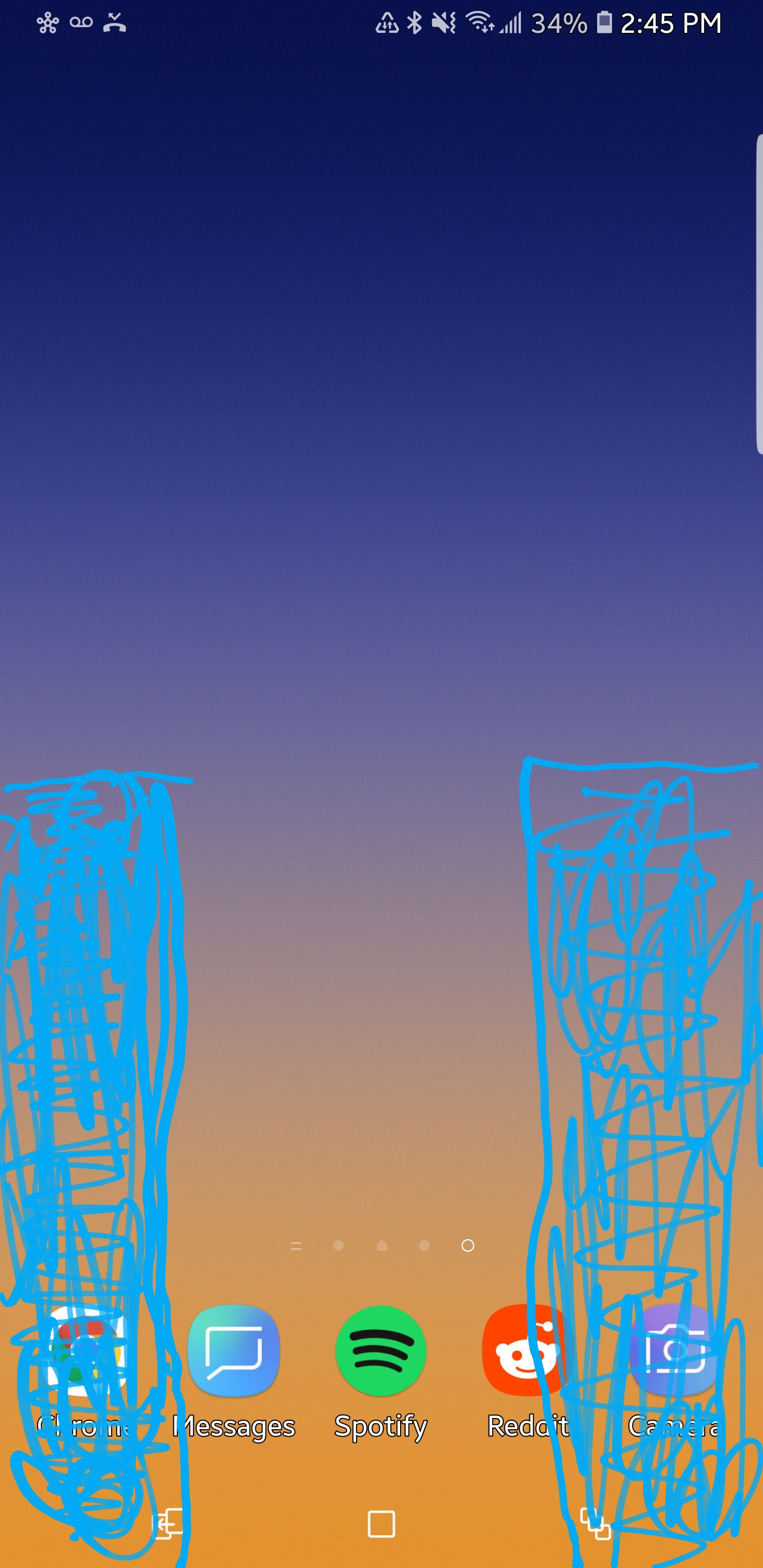 Nearly every day, these portions of my screen stop responding to touch