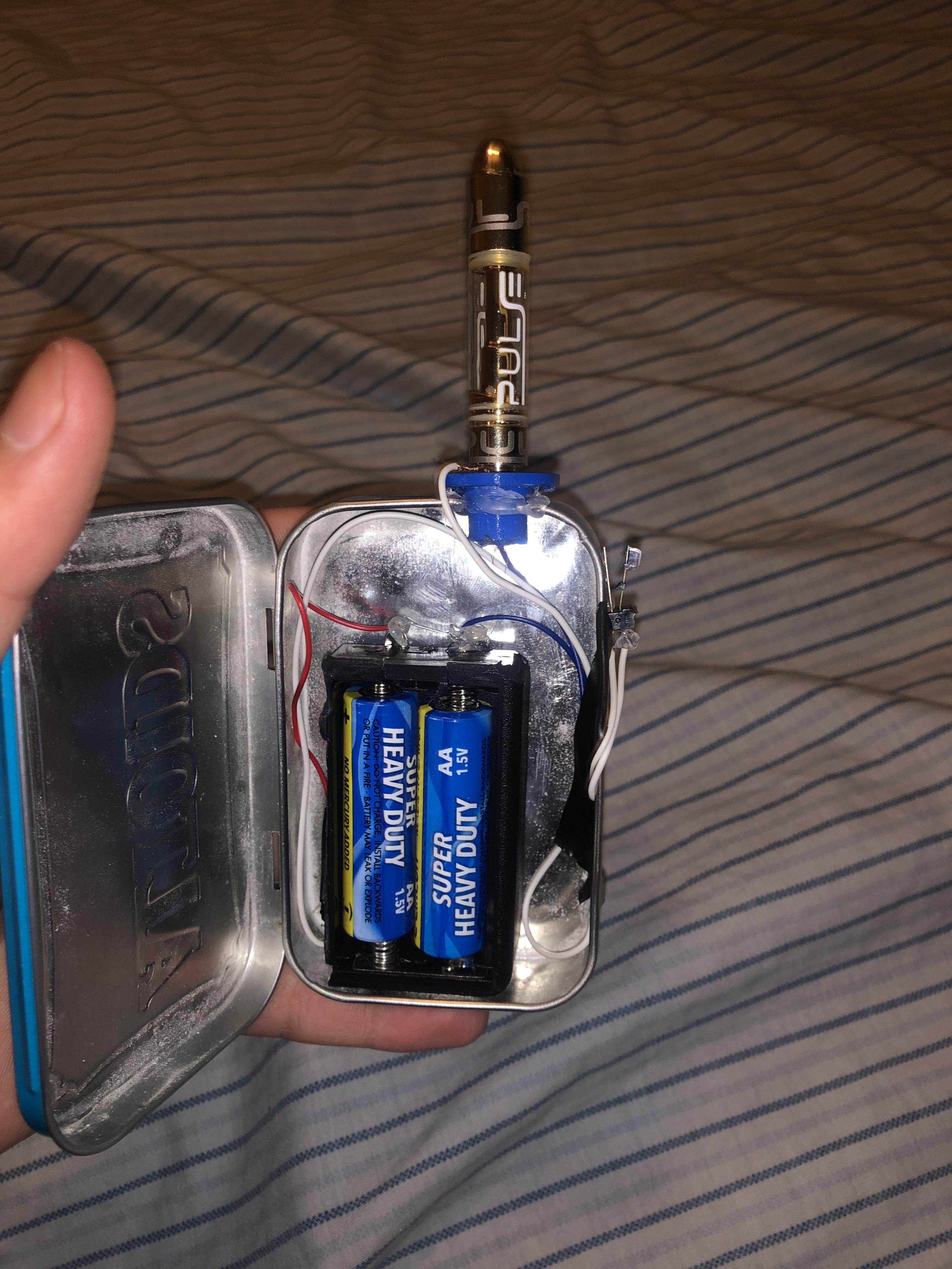 Battery broke so I made a homemade vape pen out of scrap electronics