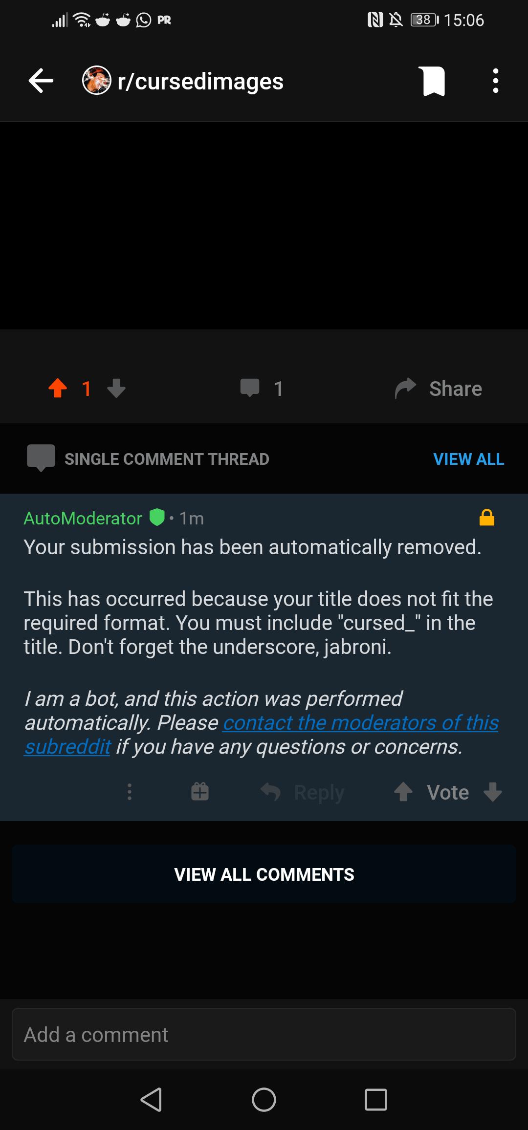 Reddit mods removing my post because I didn't use a _ in the title r