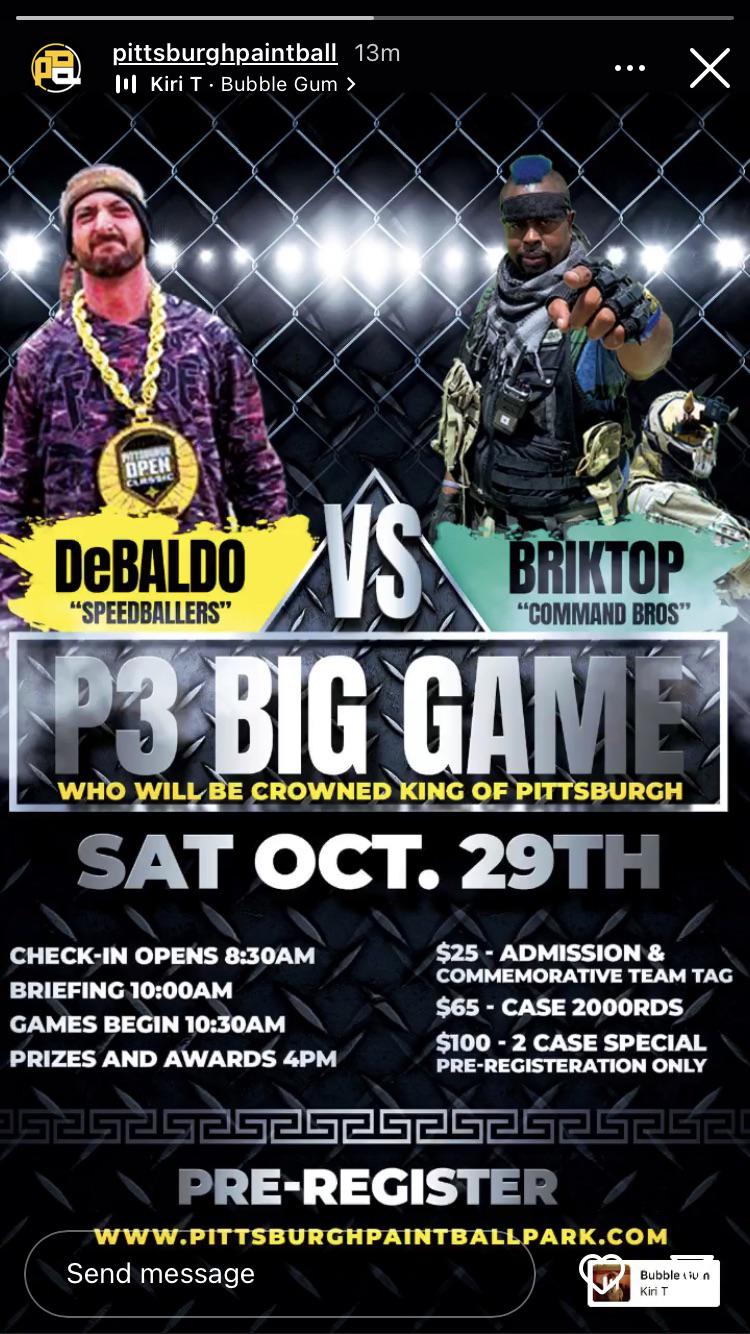 Pittsburgh Paintball Park big game r/paintball