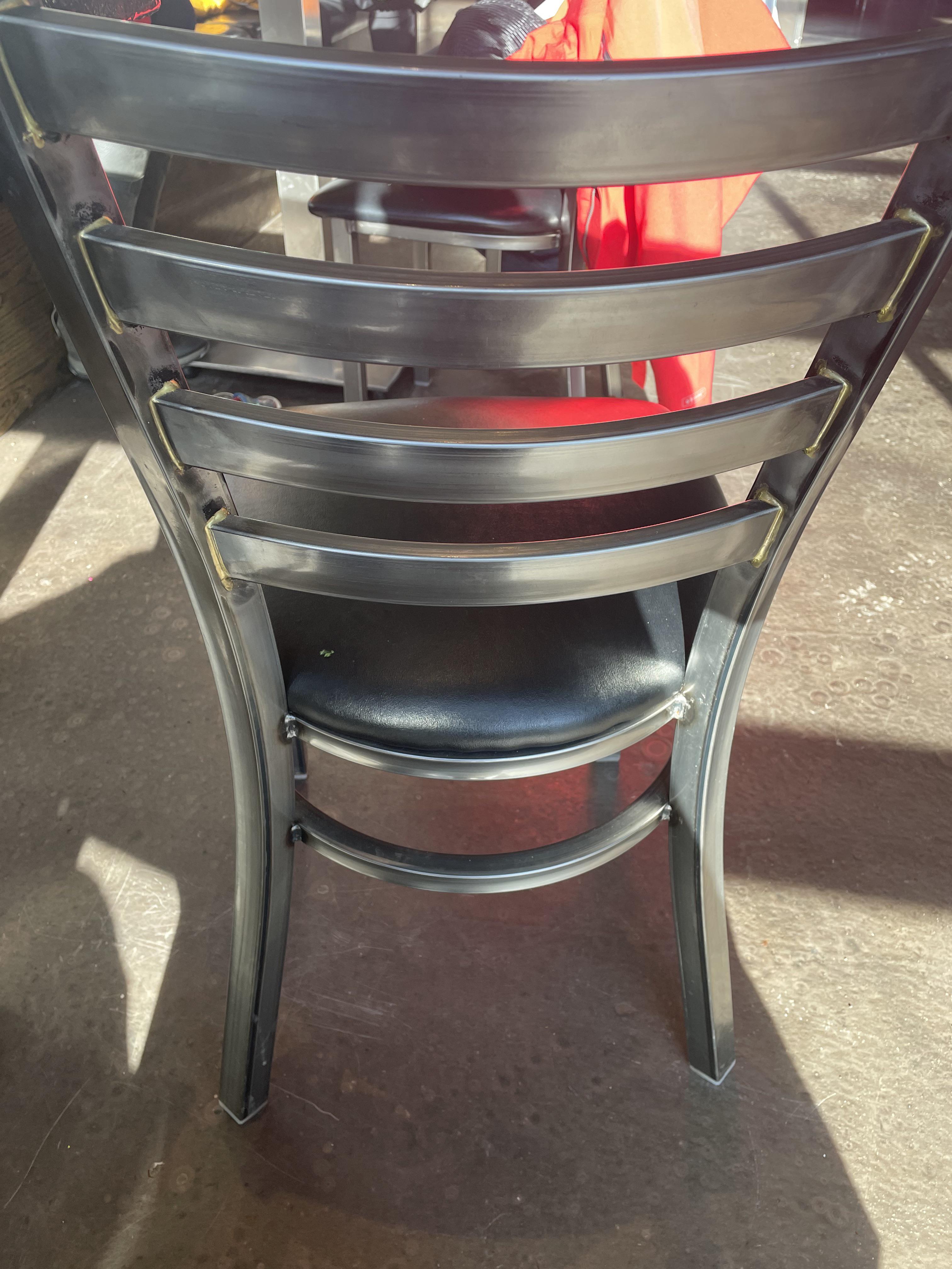 Surprised by some steel chairs I found at a restaurant in Canmore